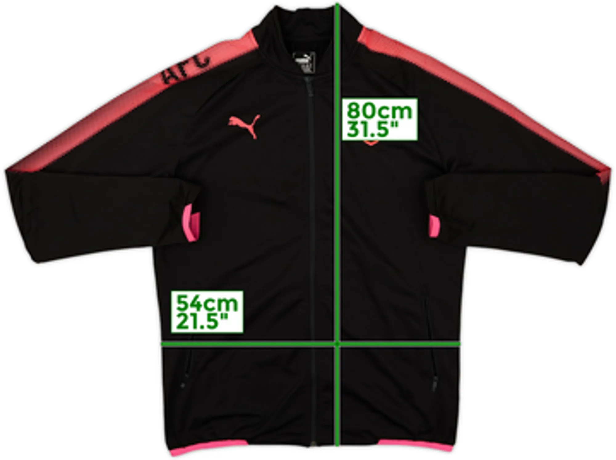 2017-18 Arsenal Puma Track Jacket - 7/10 - (L)