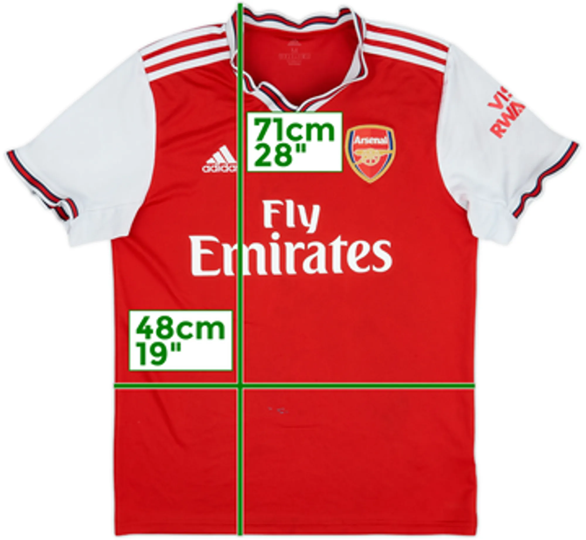 2020-21 Arsenal Home Shirt - 4/10 - (M)