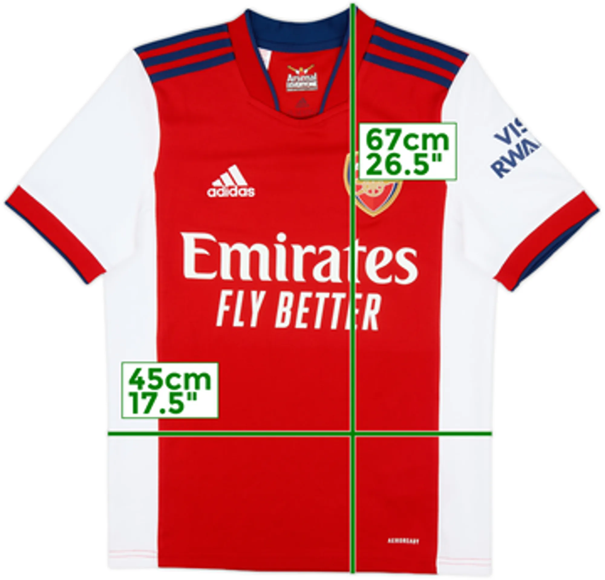2021-22 Arsenal Home Shirt - 10/10 - (L.Boys)
