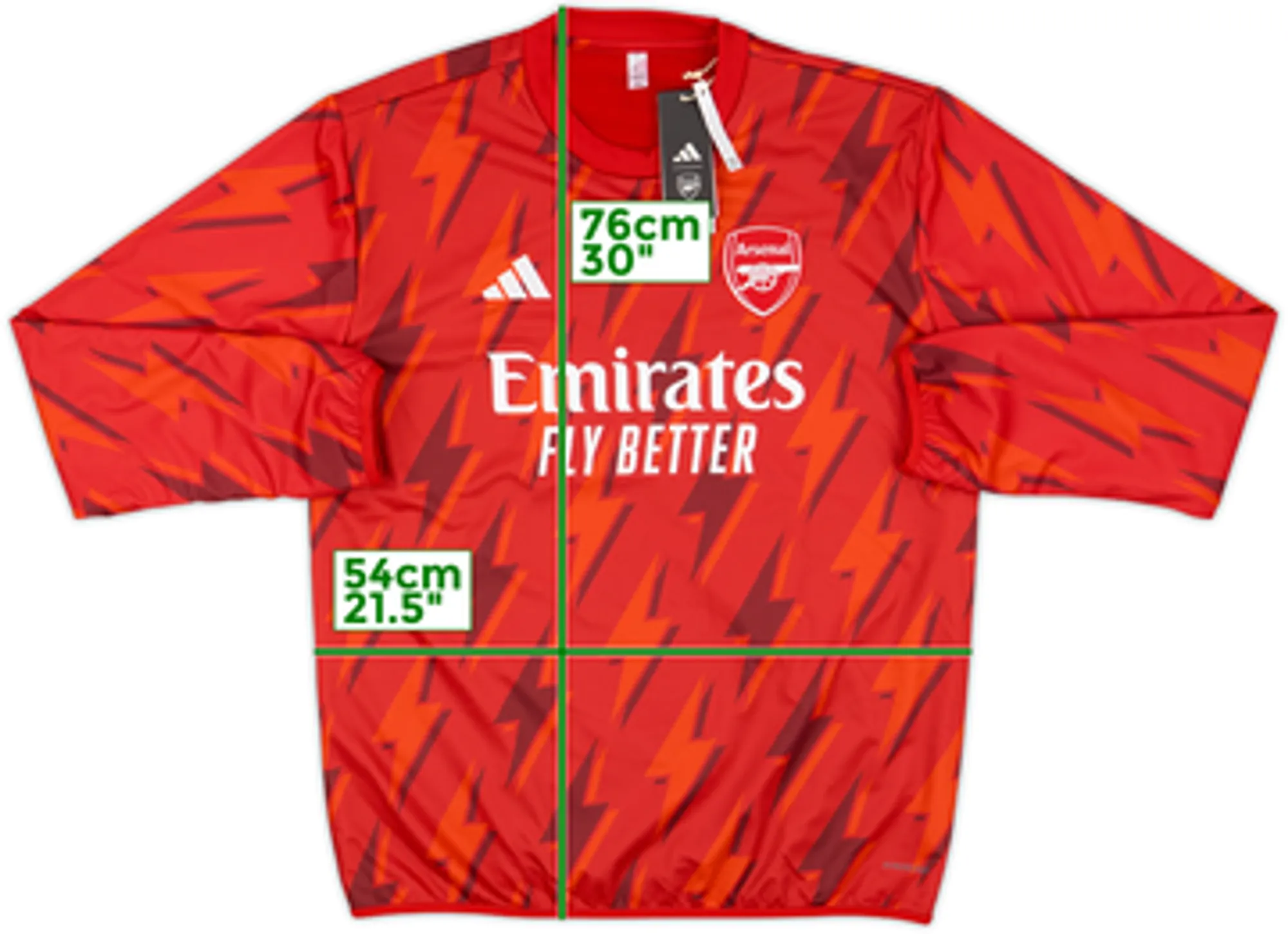 2022-23 Arsenal adidas Pre-Match Warm Top (M)