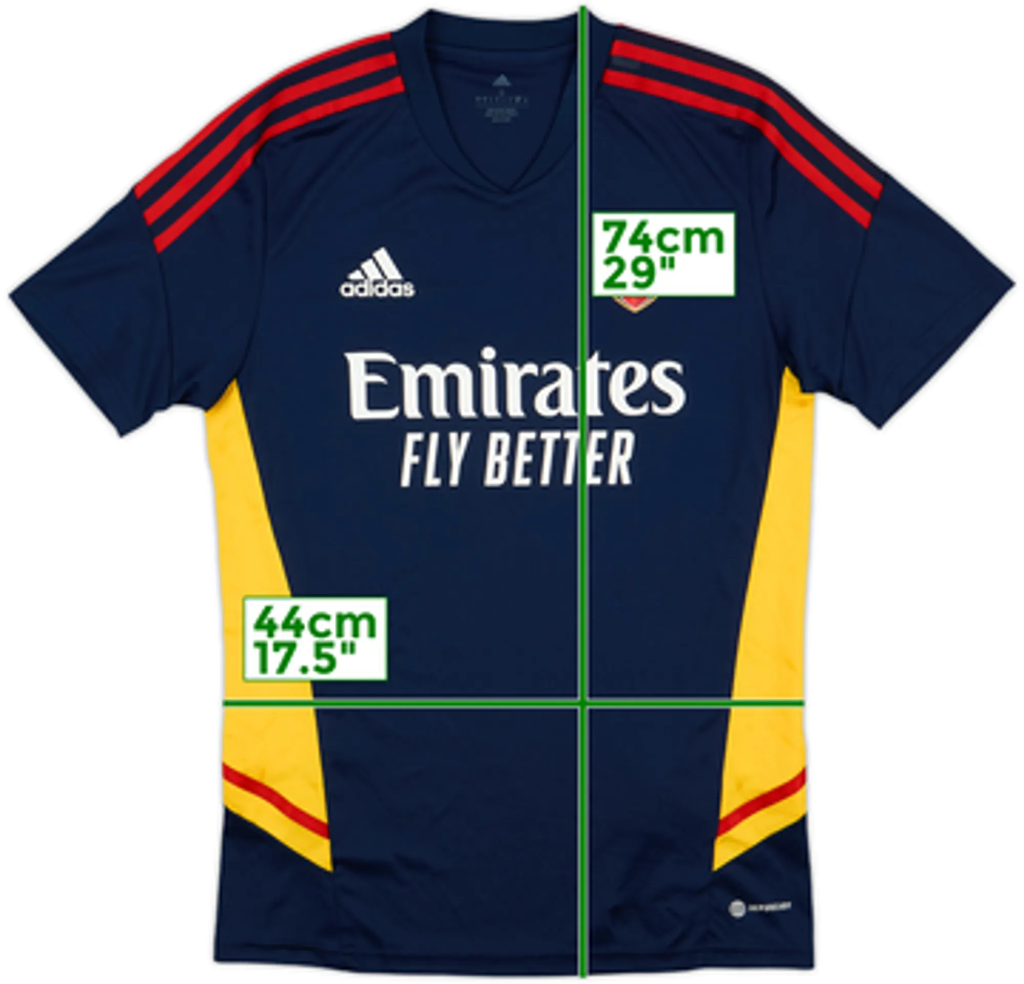 2022-23 Arsenal adidas Training Shirt - 8/10 - (S)