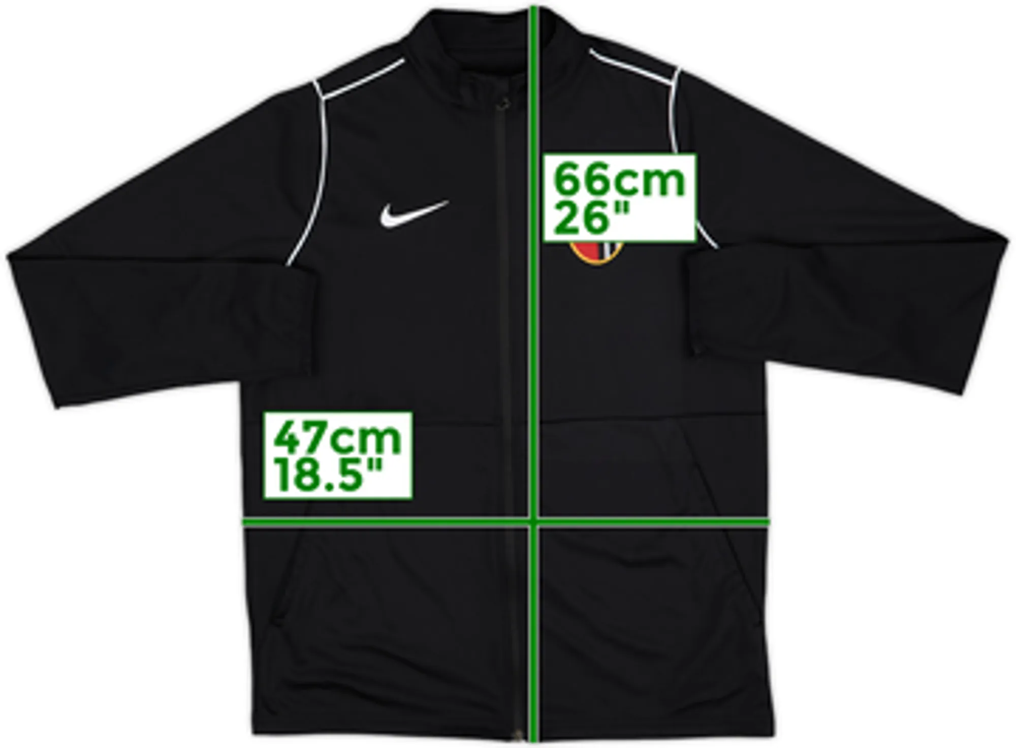 2020-21 Ascoli Nike Track Jacket - 8/10 - (XL.Boys)