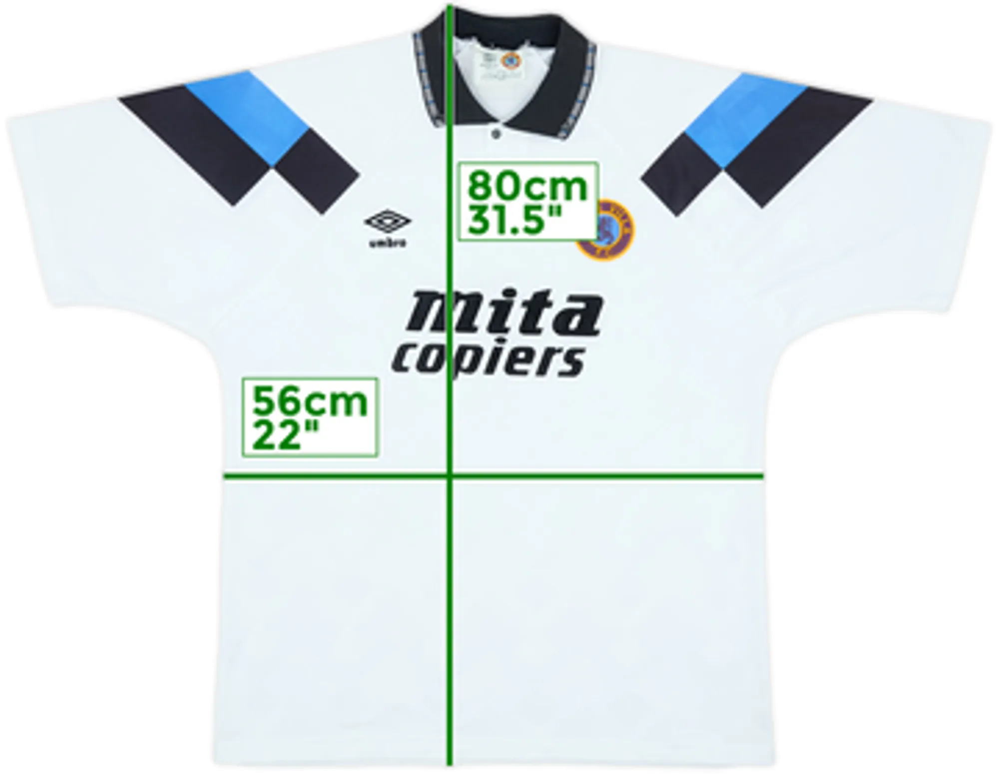 1990-92 Aston Villa Away Shirt - 8/10 - (L.Boys)