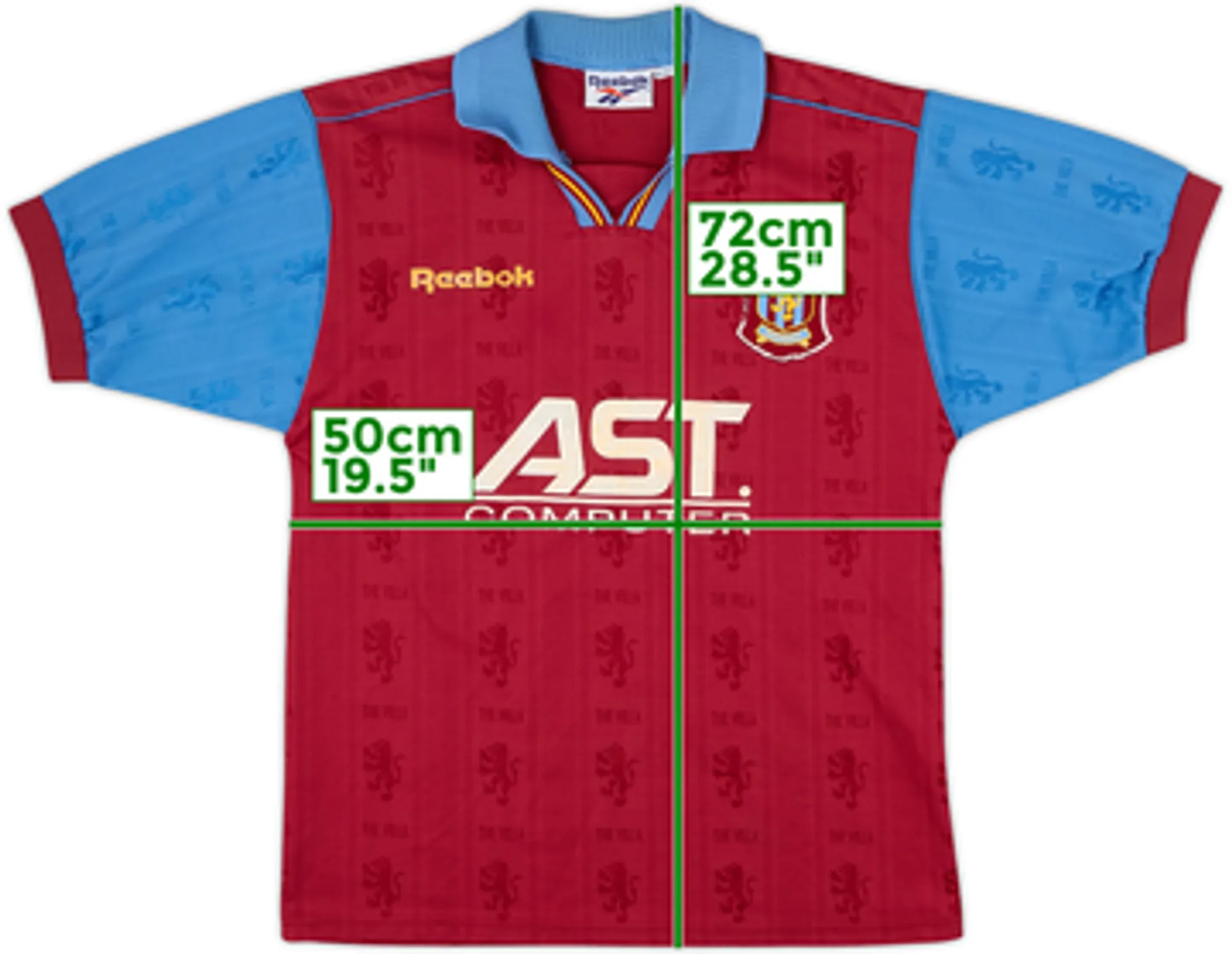 1995-97 Aston Villa Home Shirt - 5/10 - (L)