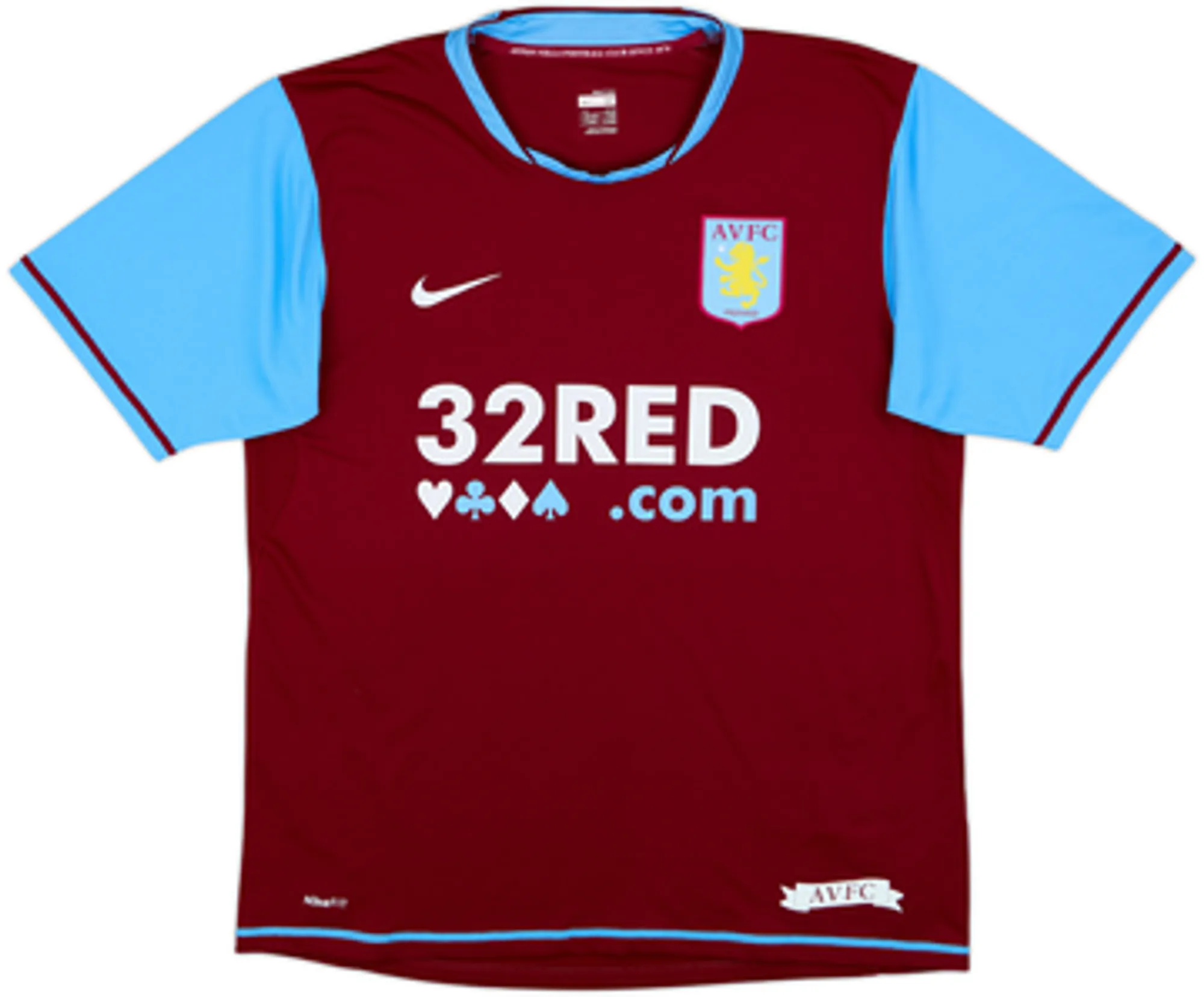 2007-08 Aston Villa Home Shirt Carew #10 - 9/10 - (S)