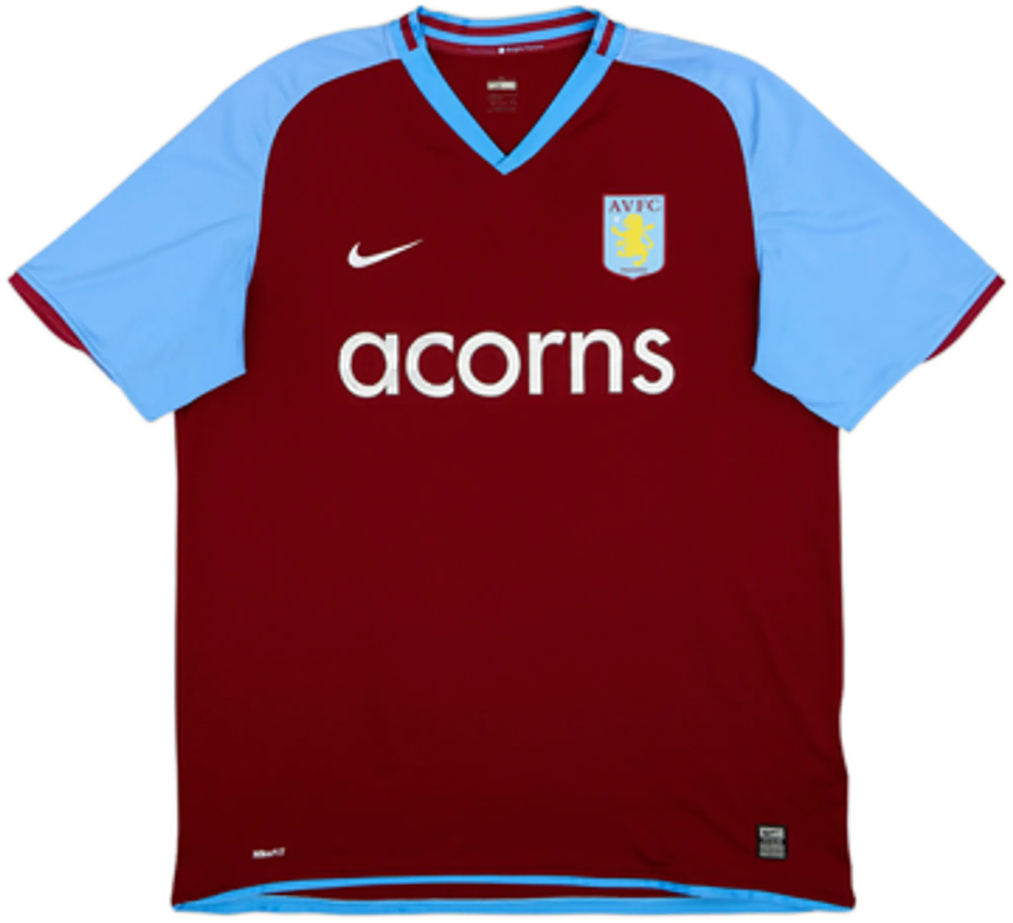 2008-09 Aston Villa Home Shirt Young #7 - 5/10 - (XXL)