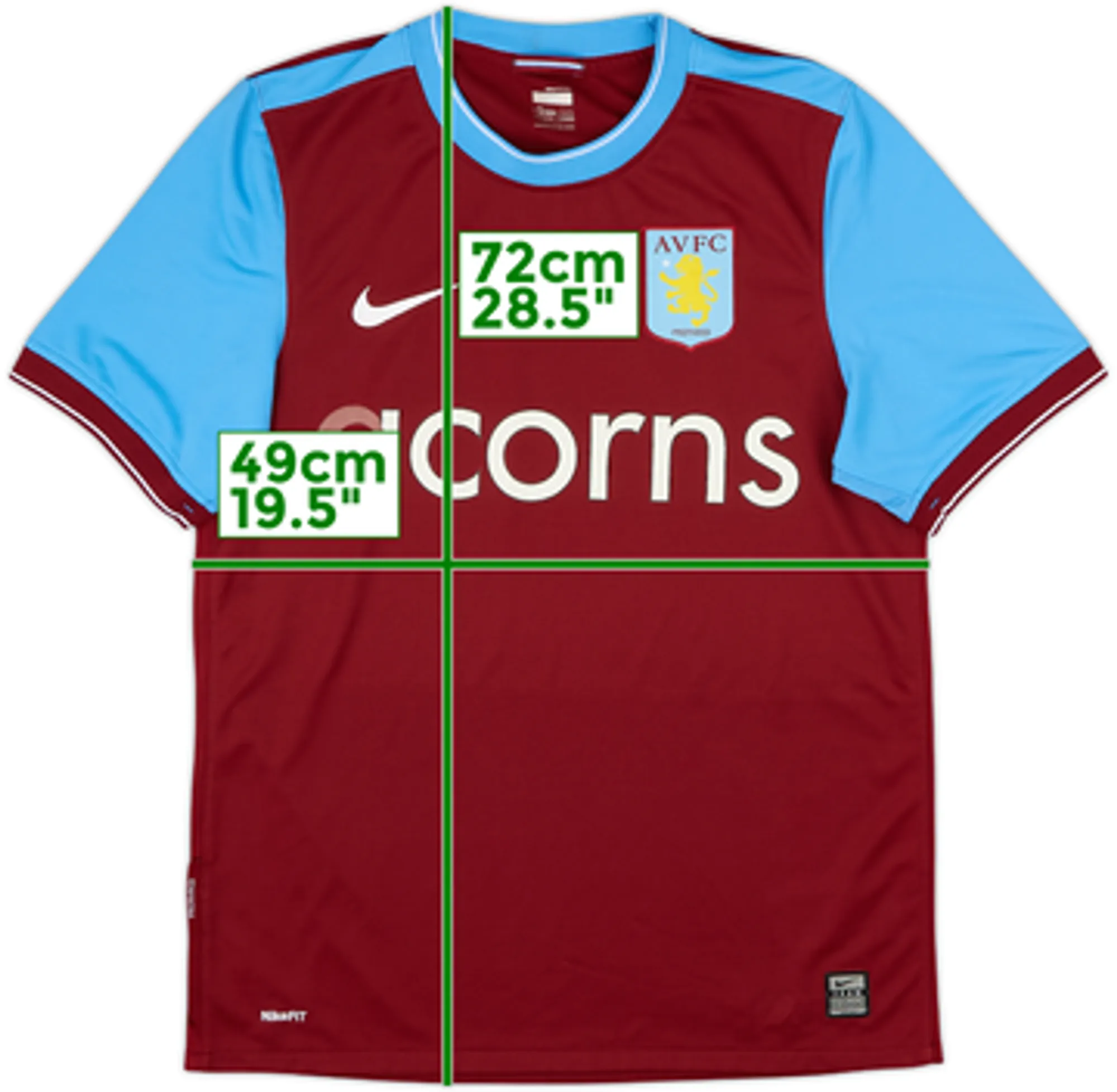 2009-10 Aston Villa Home Shirt - 4/10 - (M)