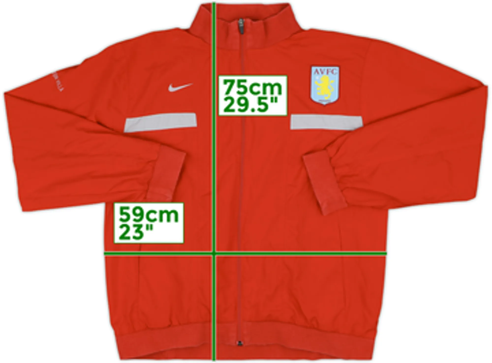 2009-10 Aston Villa Nike Track Jacket - 8/10 - (L)