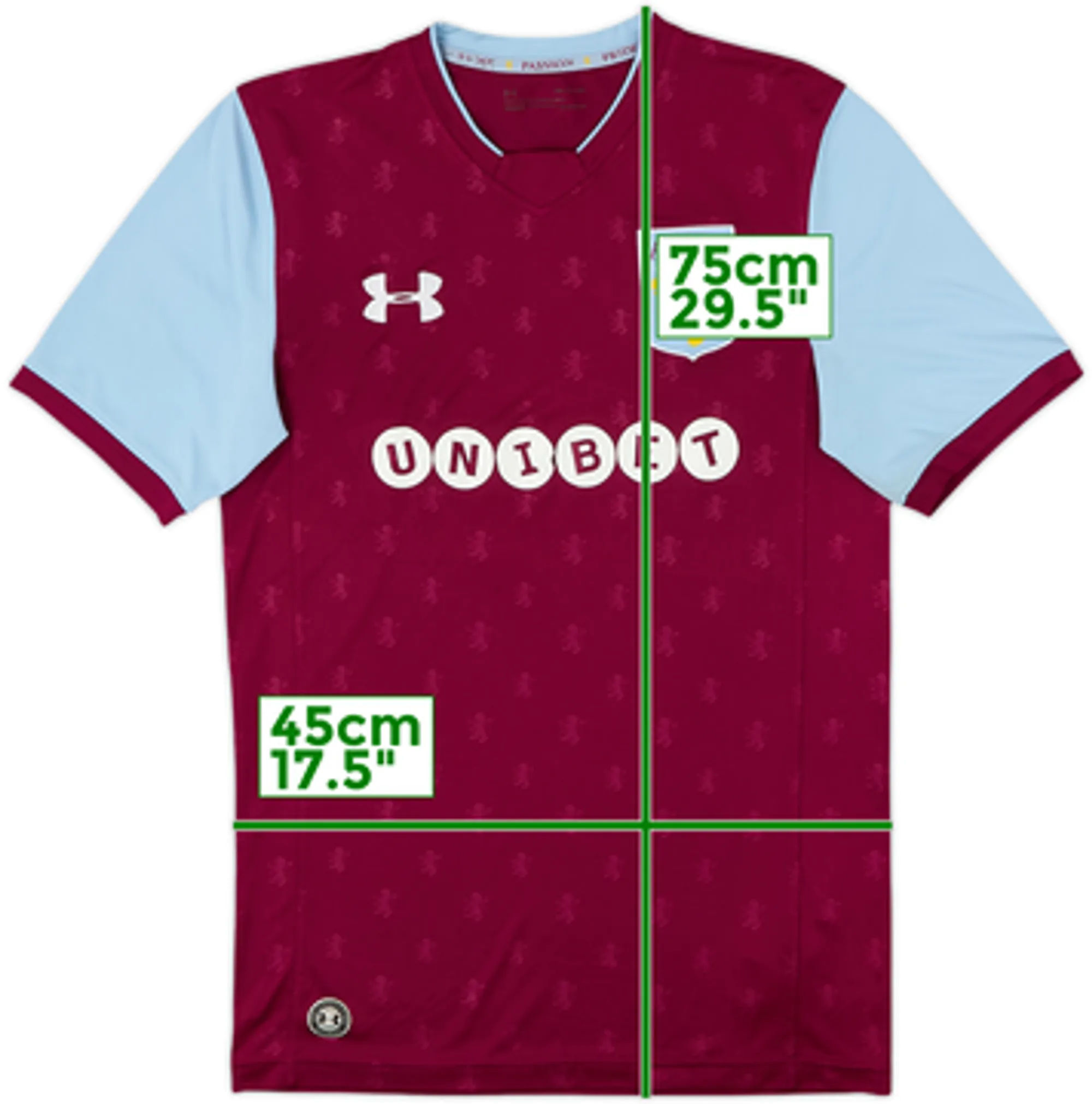 2017-18 Aston Villa Home Shirt - 6/10 - (S)