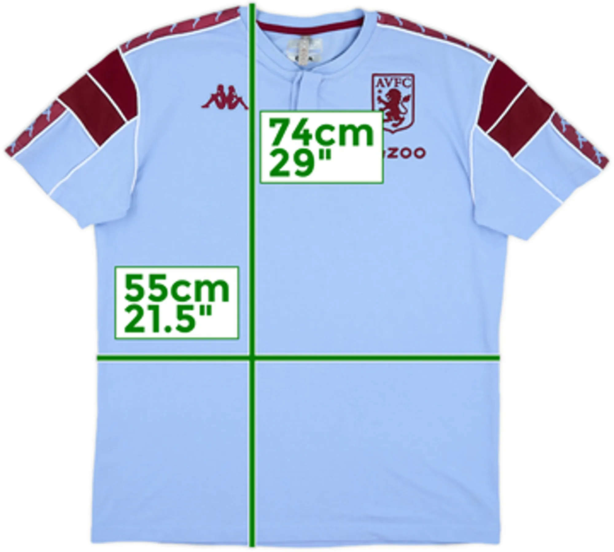 2020-21 Aston Villa Kappa Polo Shirt - 9/10 - (L)
