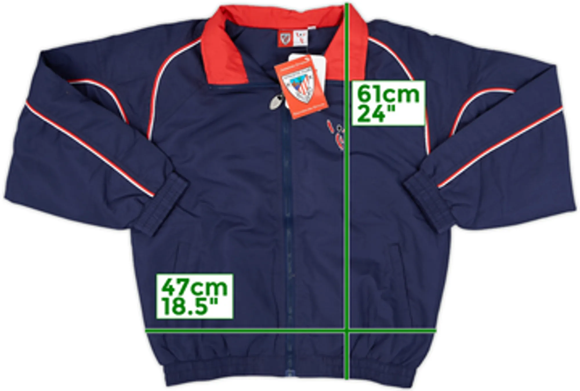 2001-02 Athletic Bilbao Track Jacket (L.Boys)