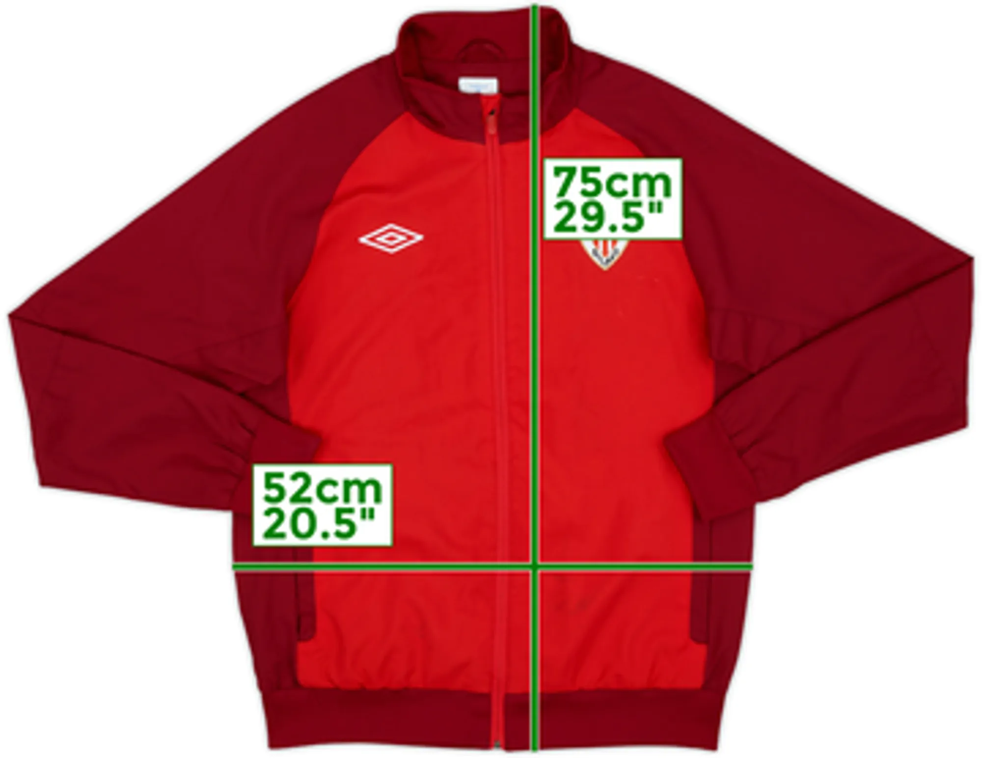 2012-13 Athletic Bilbao Umbro Track Jacket - 8/10 - (M)