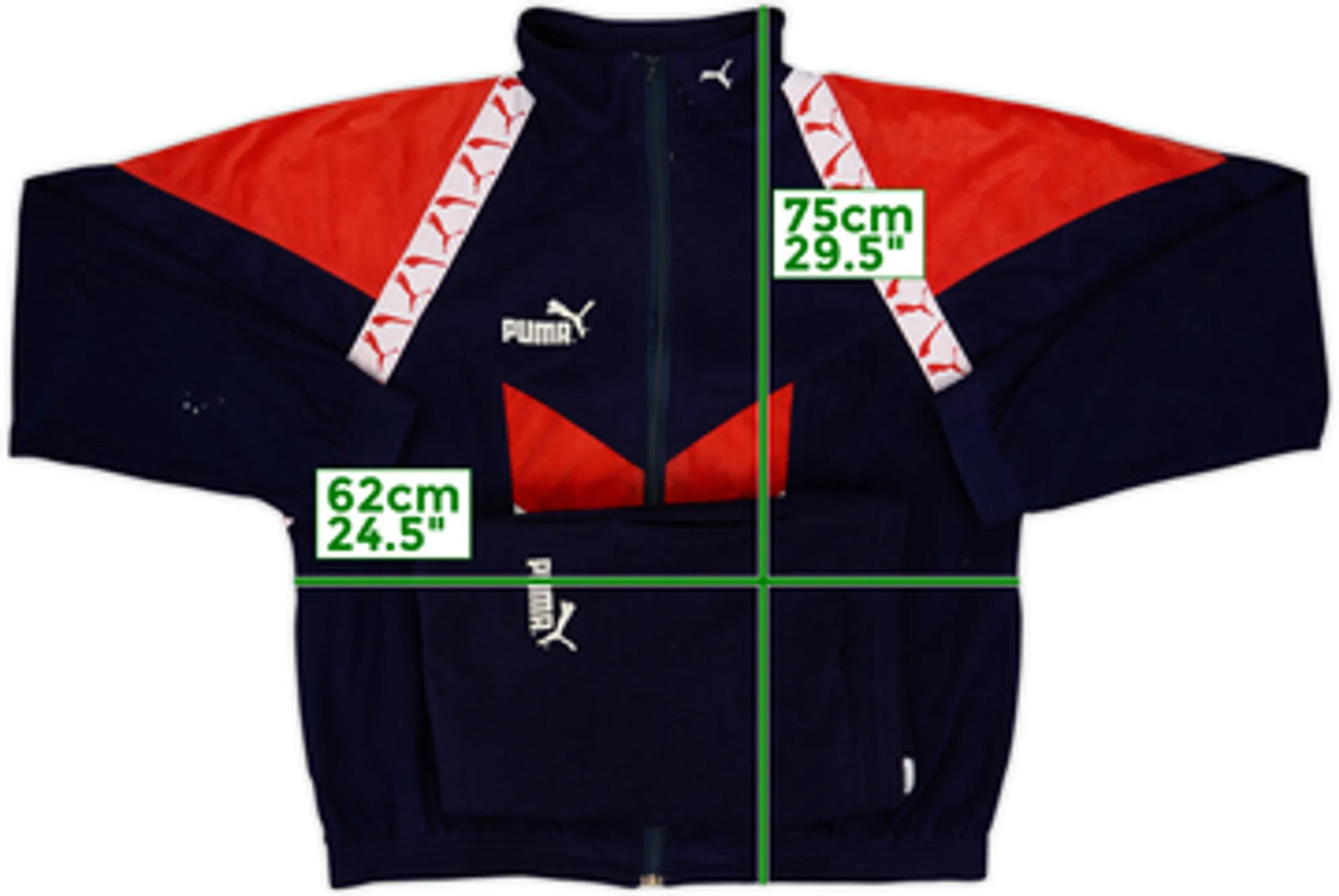 1996-98 Atletico Madrid Puma Track Jacket - 7/10 - (L)