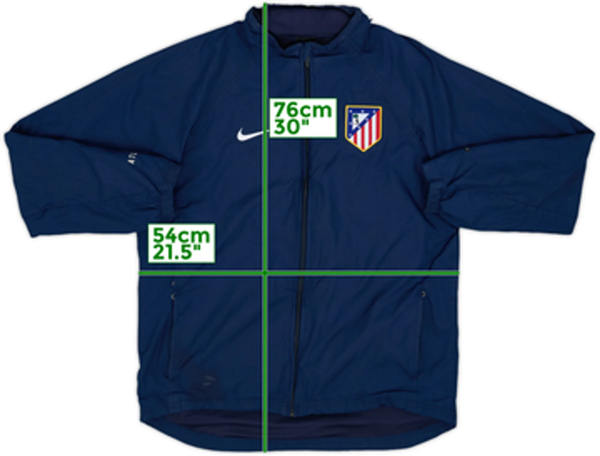 2004-05 Atletico Madrid Nike Hooded Rain Jacket - 6/10 - (S)