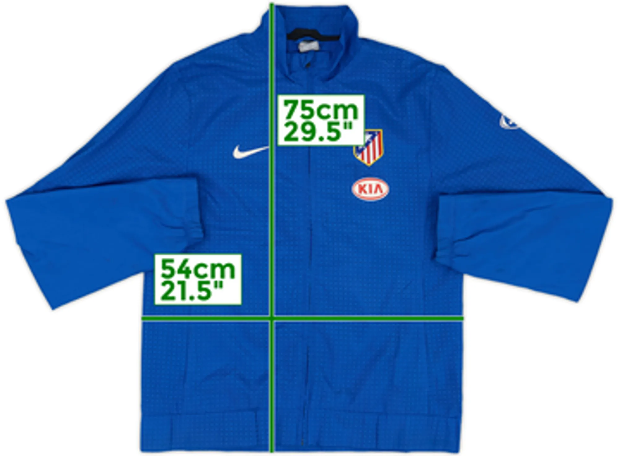 2009-10 Atletico Madrid Nike Track Jacket - 8/10 - (M)