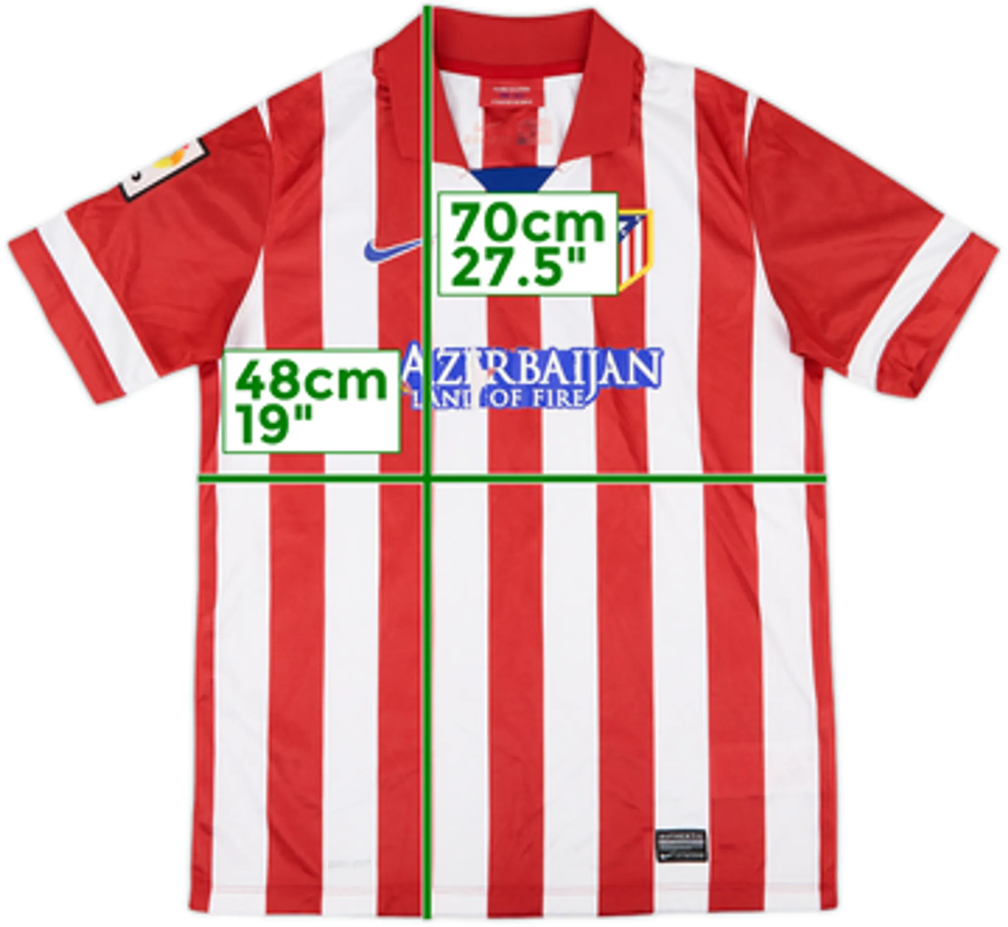 2013-14 Atletico Madrid Home Shirt - 5/10 - (XL.Boys)