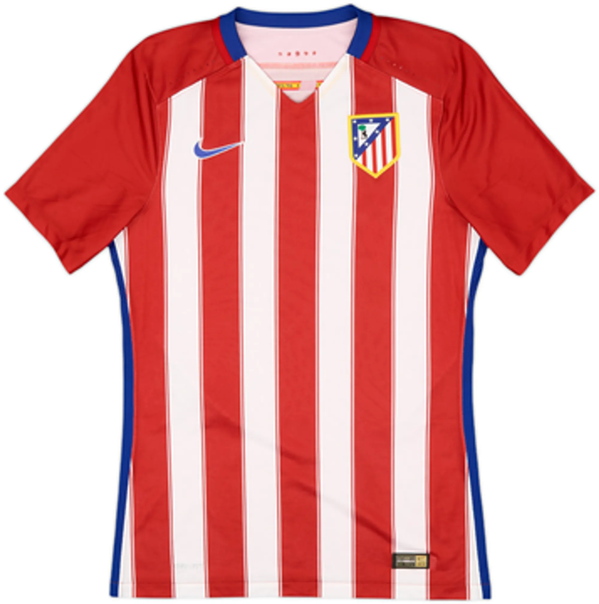 2015-16 Atletico Madrid Authentic Home Shirt J.Gimenez #24 - 8/10 - (S)