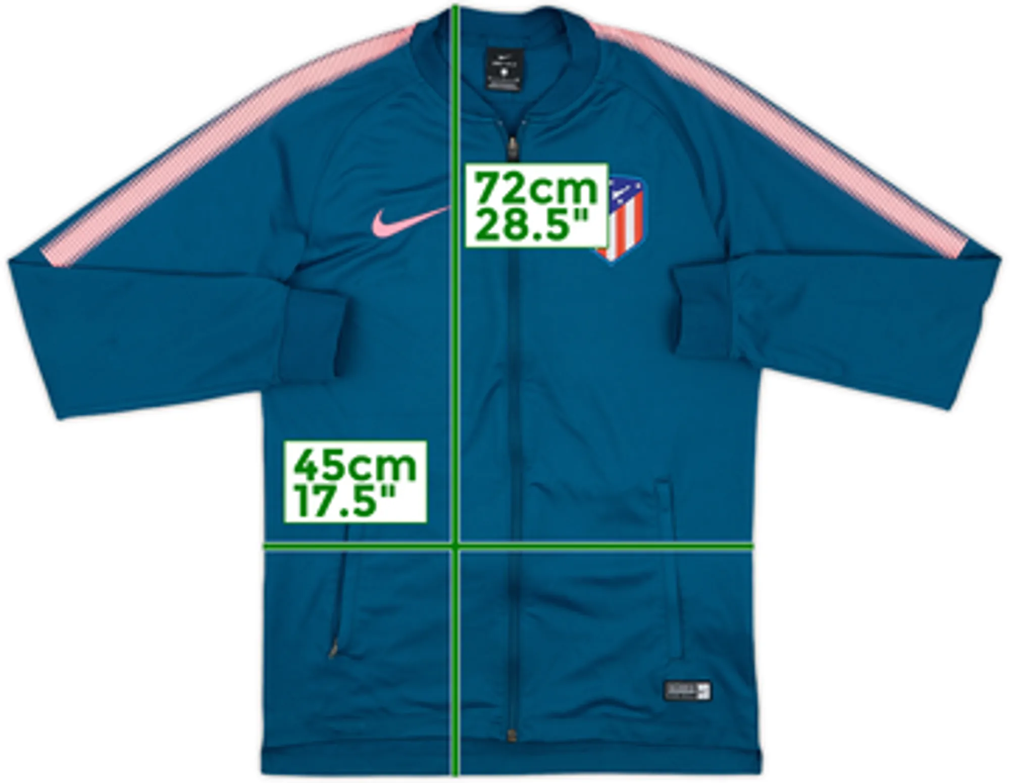 2017-18 Atletico Madrid Nike Track Jack - 8/10 - (S)