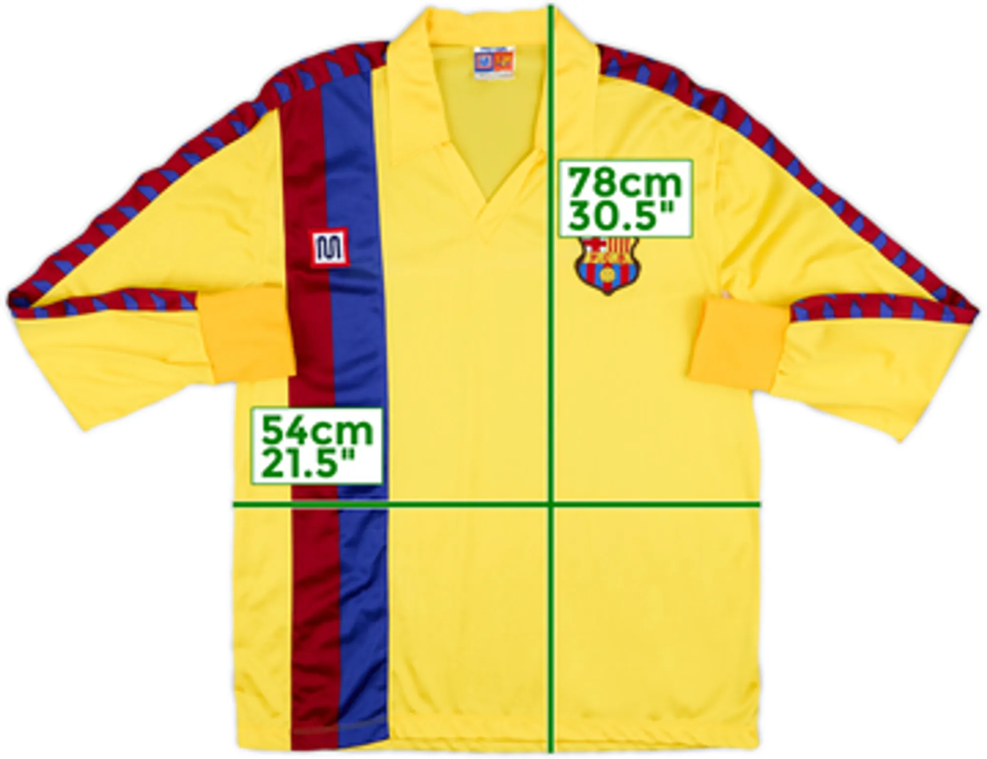 1982-85 Barcelona Away L/S Shirt - 8/10 - (L)