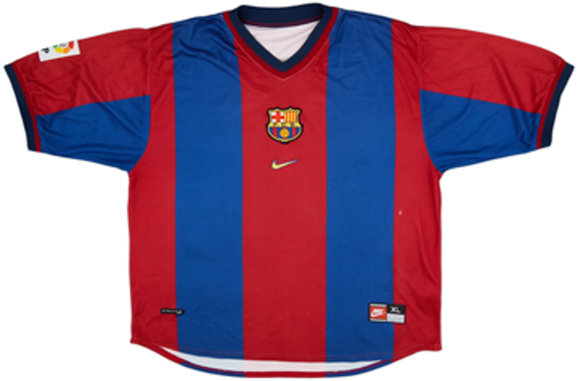 1998-00 Barcelona Home Shirt Rivaldo #11 - 7/10 - (XL)