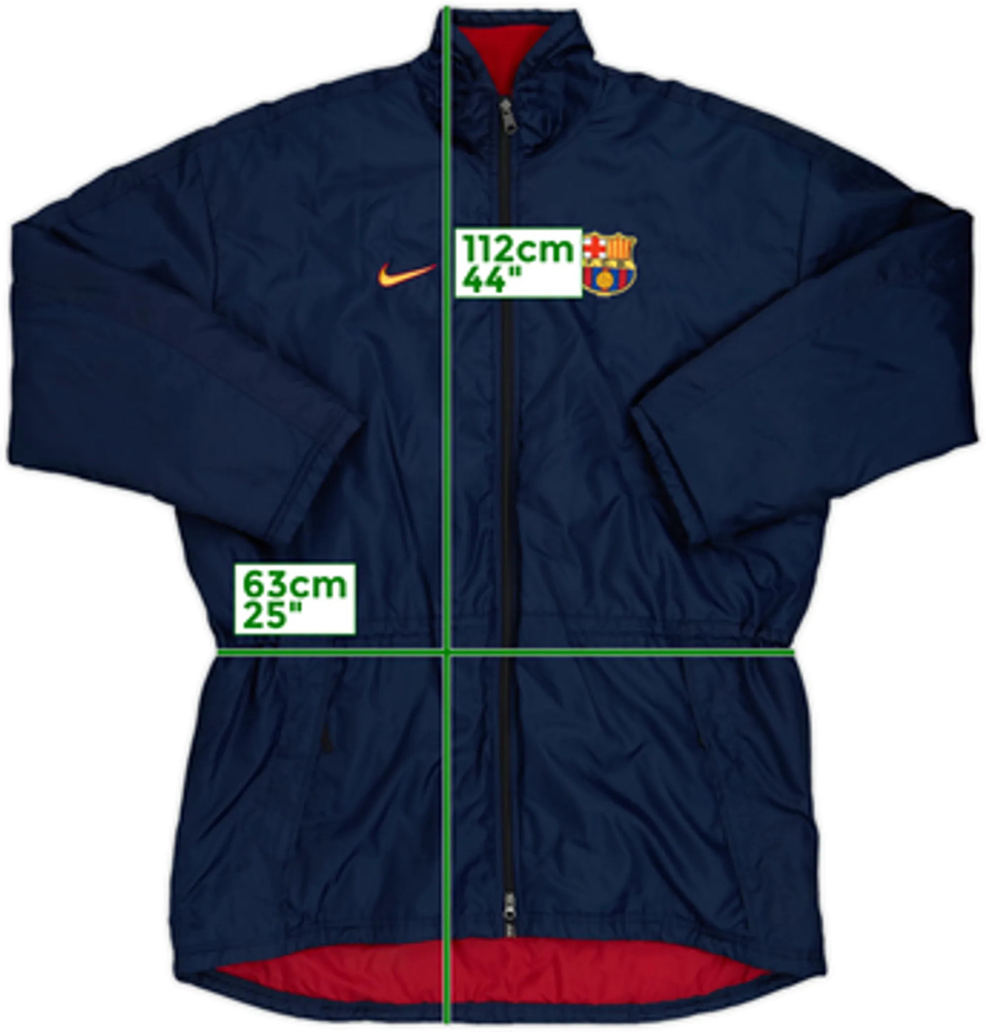 1998-99 Barcelona Nike Padded Bench Coat - 7/10 - (XL)