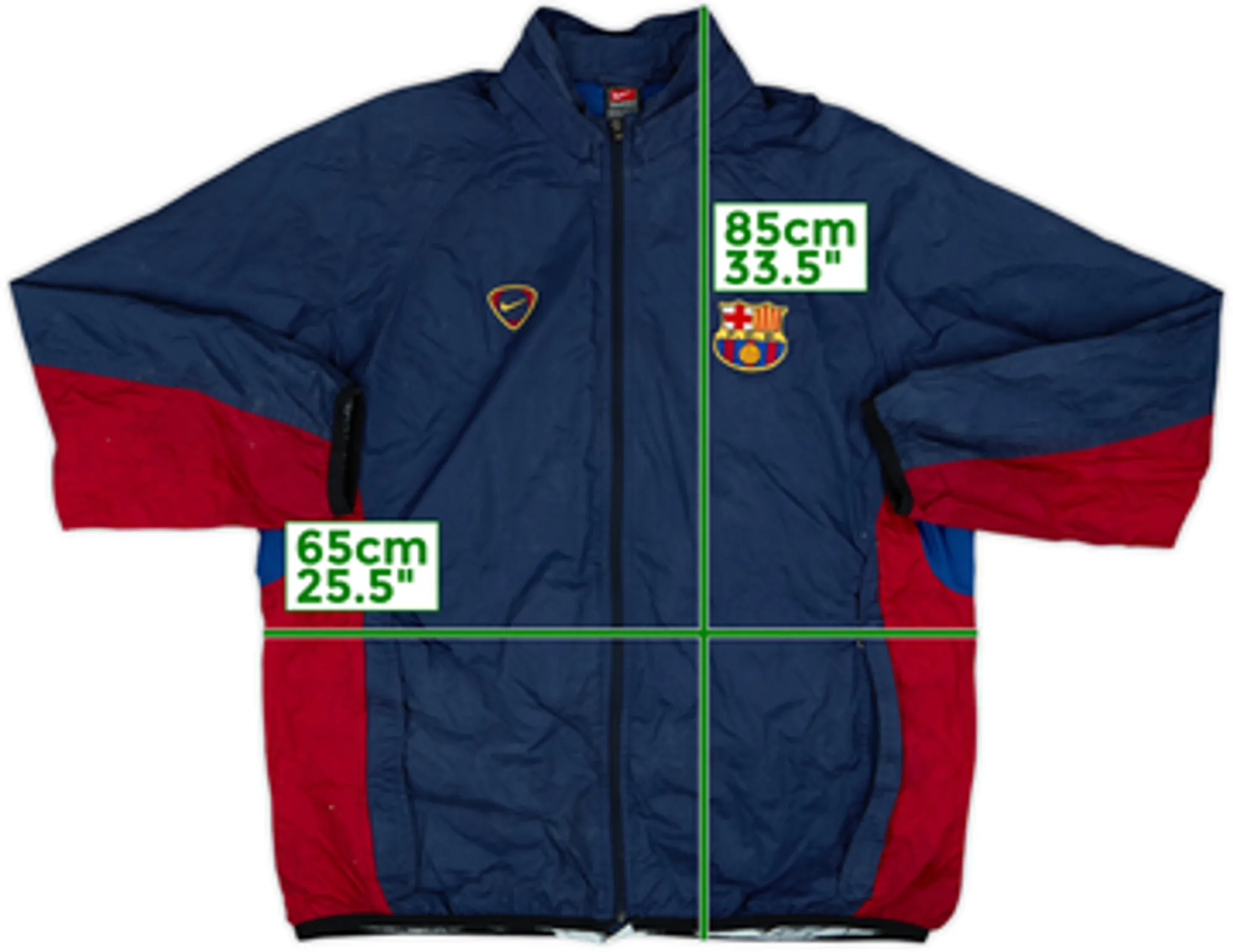2000-01 Barcelona Nike Hooded Rain Jacket - 6/10 - (L)