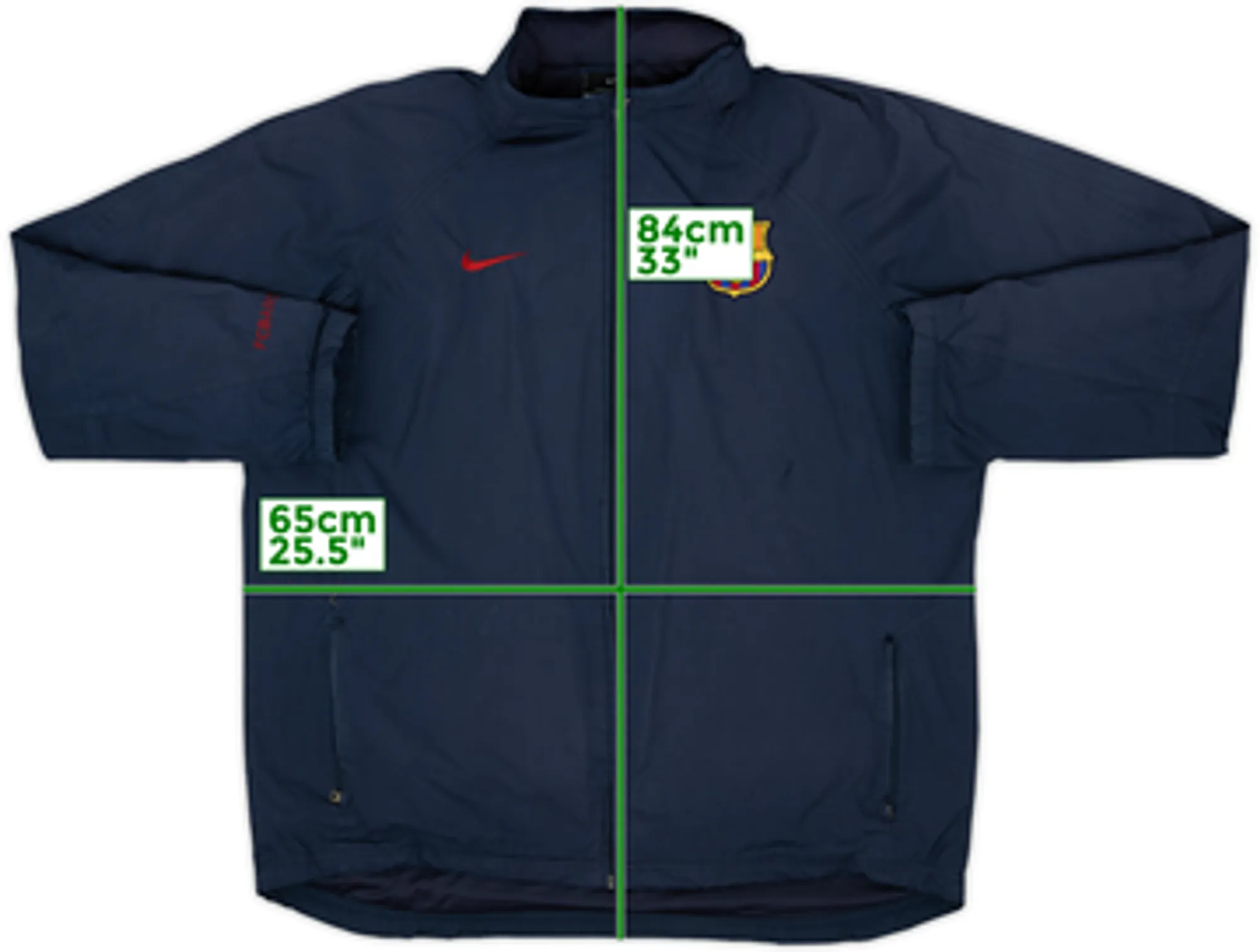 2002-03 Barcelona Nike Hooded Rain Jacket - 8/10 - (XL)