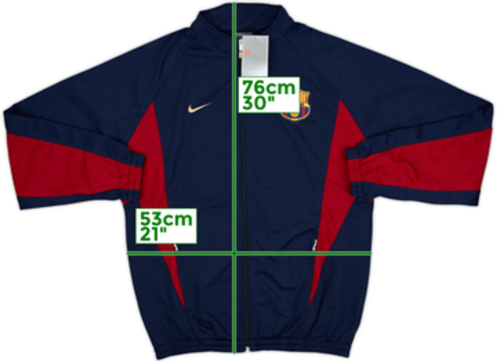 2002-03 Barcelona Nike Track Jacket (M)