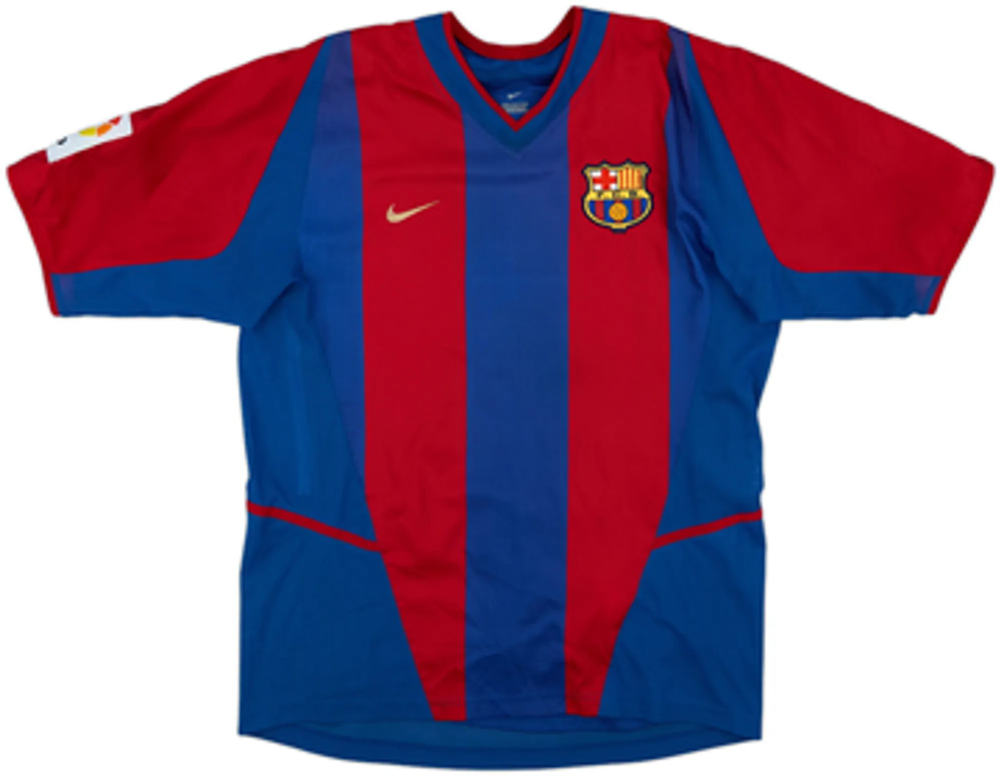 2002-03 Barcelona Player Issue Home Shirt Riquelme #10 - 9/10 - (M)