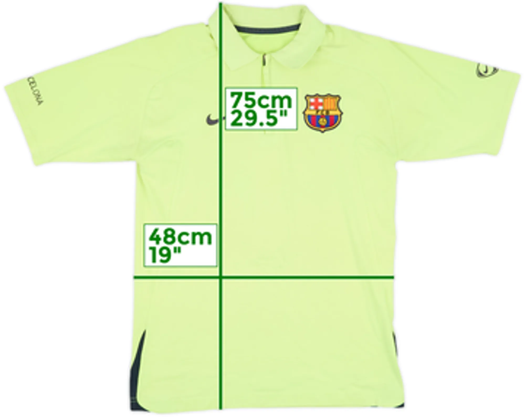 2005-06 Barcelona Nike 1/4 Zip Polo Shirt - 6/10 - (M)