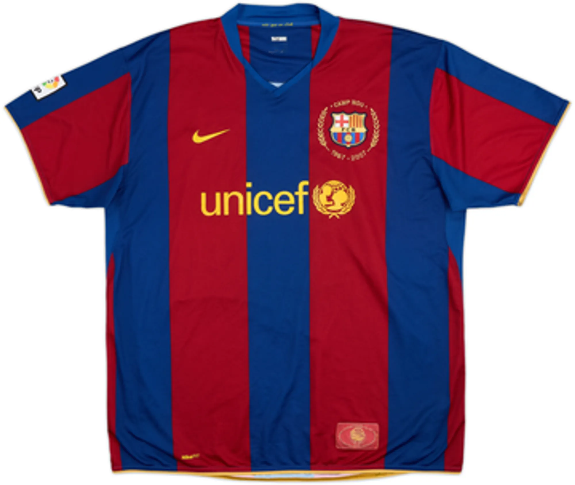 2007-08 Barcelona Home Shirt Ronaldinho #10 - 8/10 - (S)