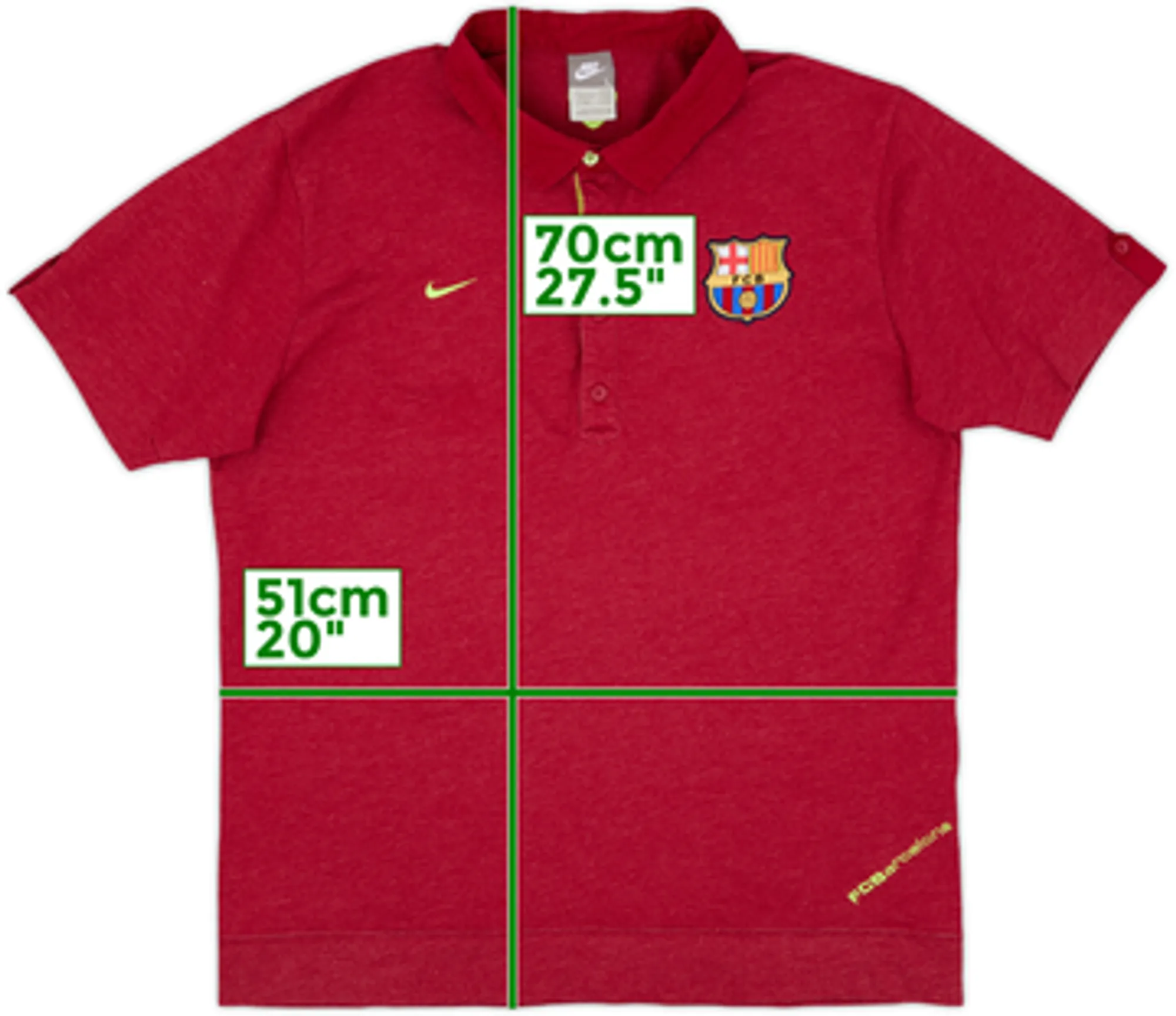 2007-08 Barcelona Nike Polo Shirt - 7/10 - (L)