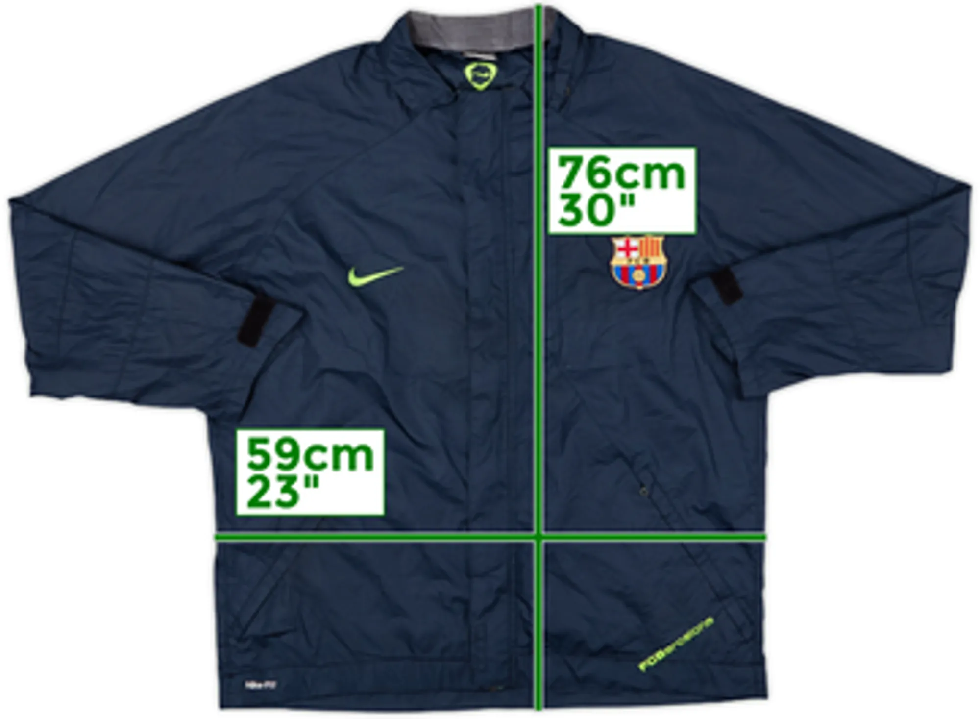 2007-08 Barcelona Nike Rain Jacket - 7/10 - (L)