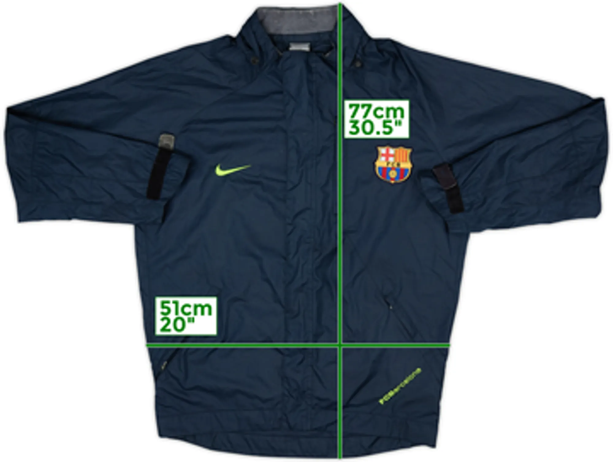 2007-08 Barcelona Nike Rain Jacket - 8/10 - (L)