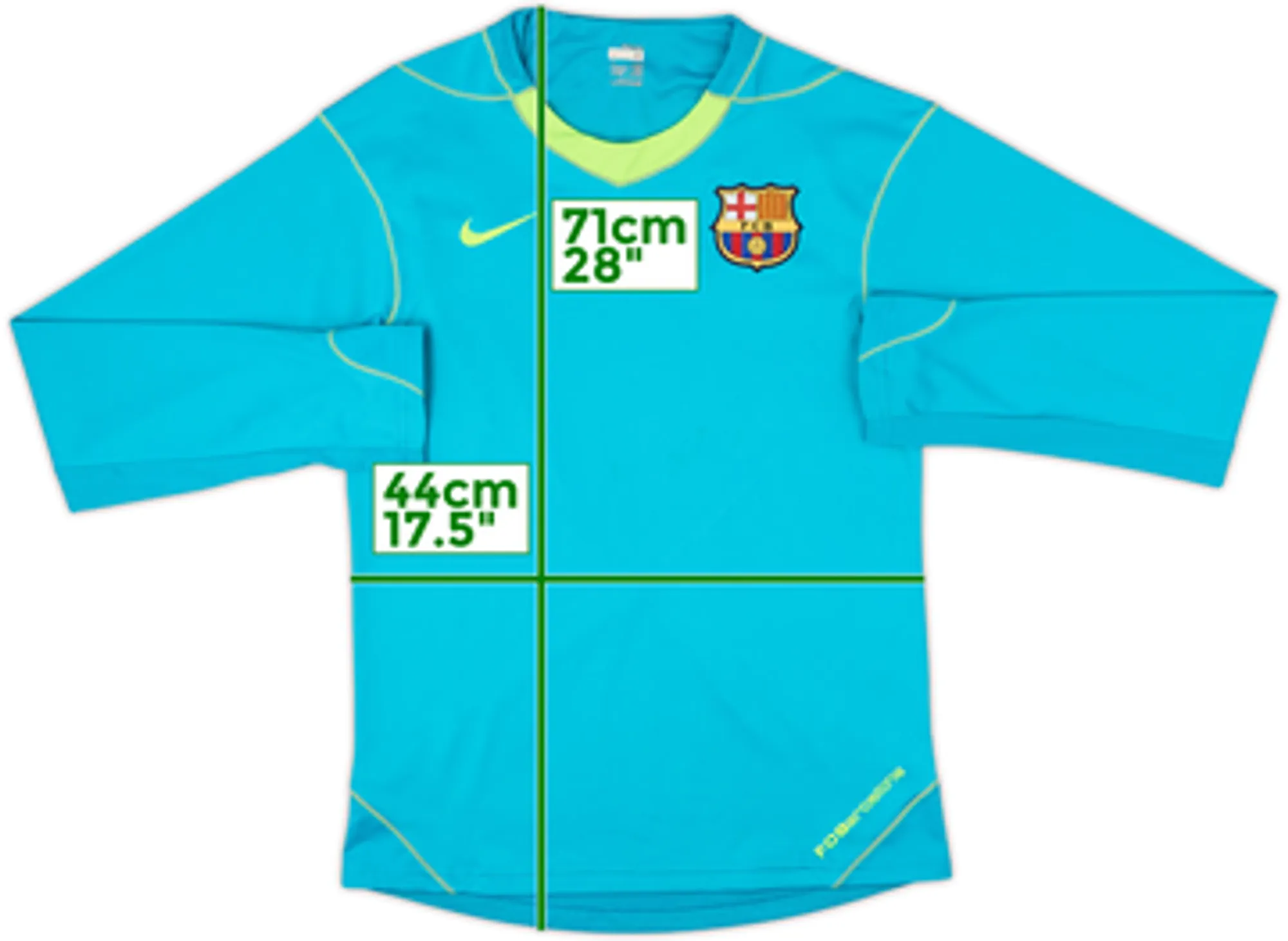 2007-08 Barcelona Player Issue Nike Training L/S Shirt - 6/10 - (S)