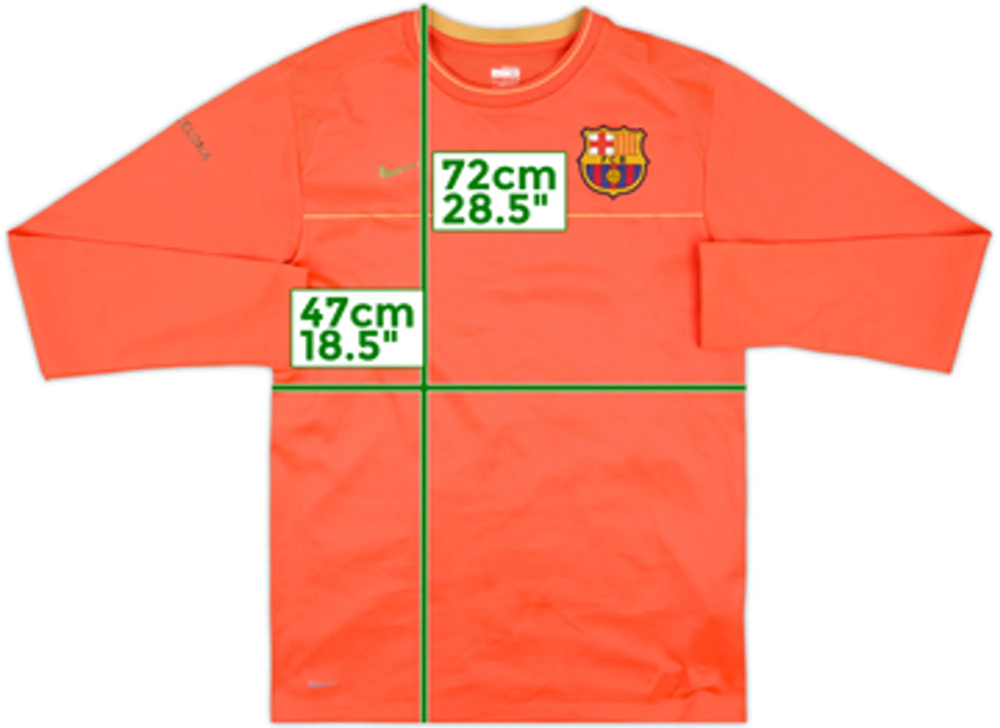 2008-09 Barcelona Nike Sweat Top - 7/10 - (M)