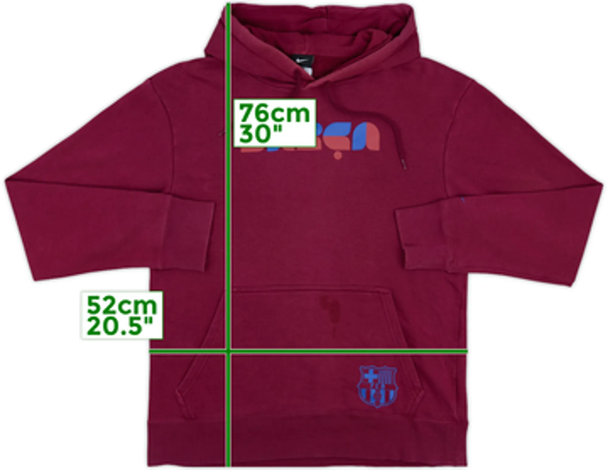 2010-11 Barcelona Nike Hooded Sweat Top - 5/10 - (M)