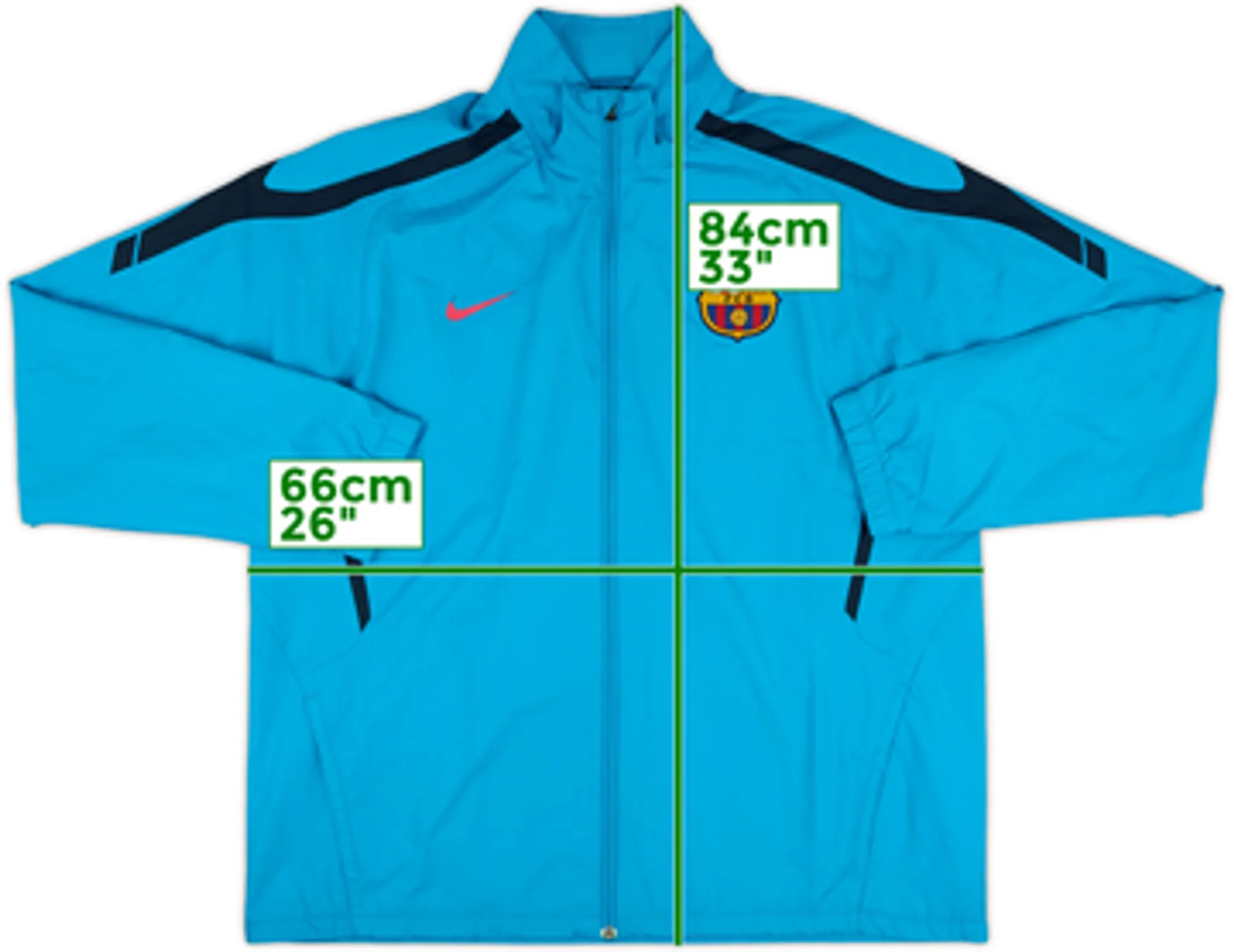 2010-11 Barcelona Nike N98 Track Jacket - 8/10 - (M)