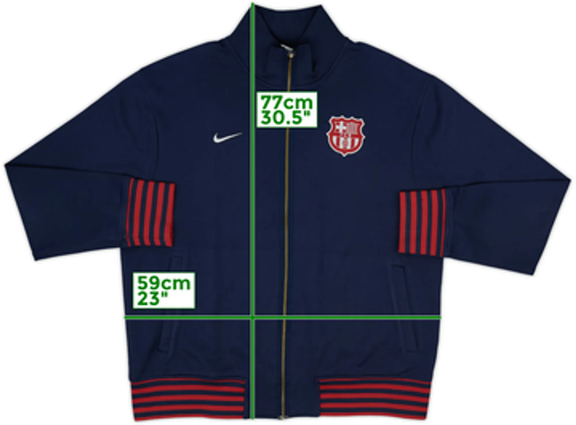 2010-11 Barcelona Nike Track Jacket - 9/10 - (L)