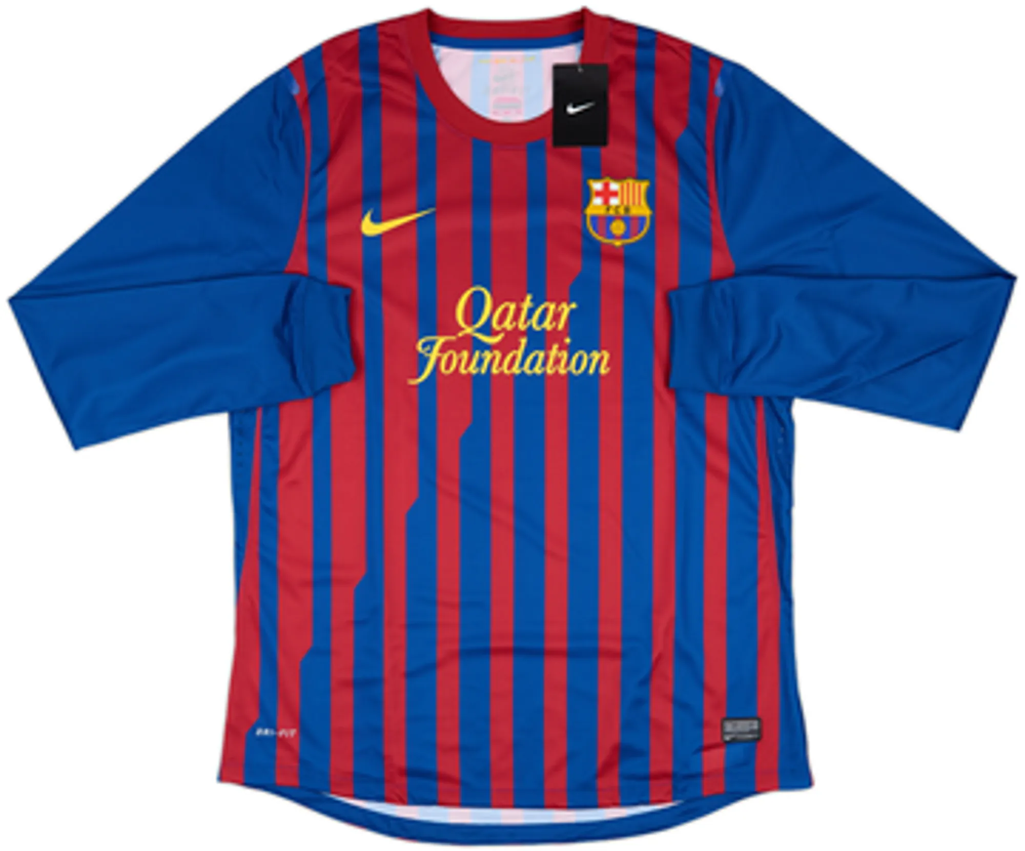 2011-12 Barcelona Player Issue Home L/S Shirt Fabregas #4 (XL)