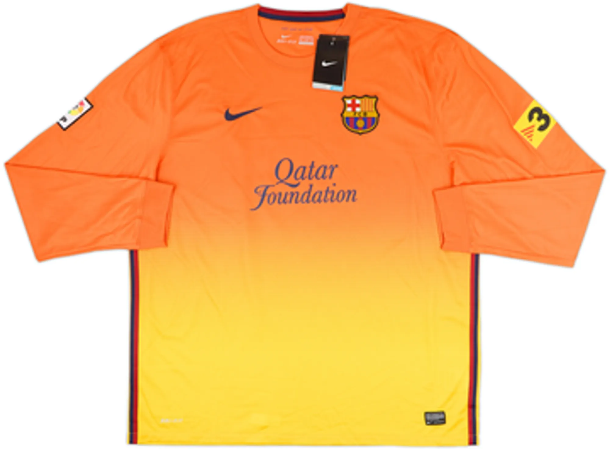 2012-13 Barcelona Away L/S Shirt Messi #10 (L)