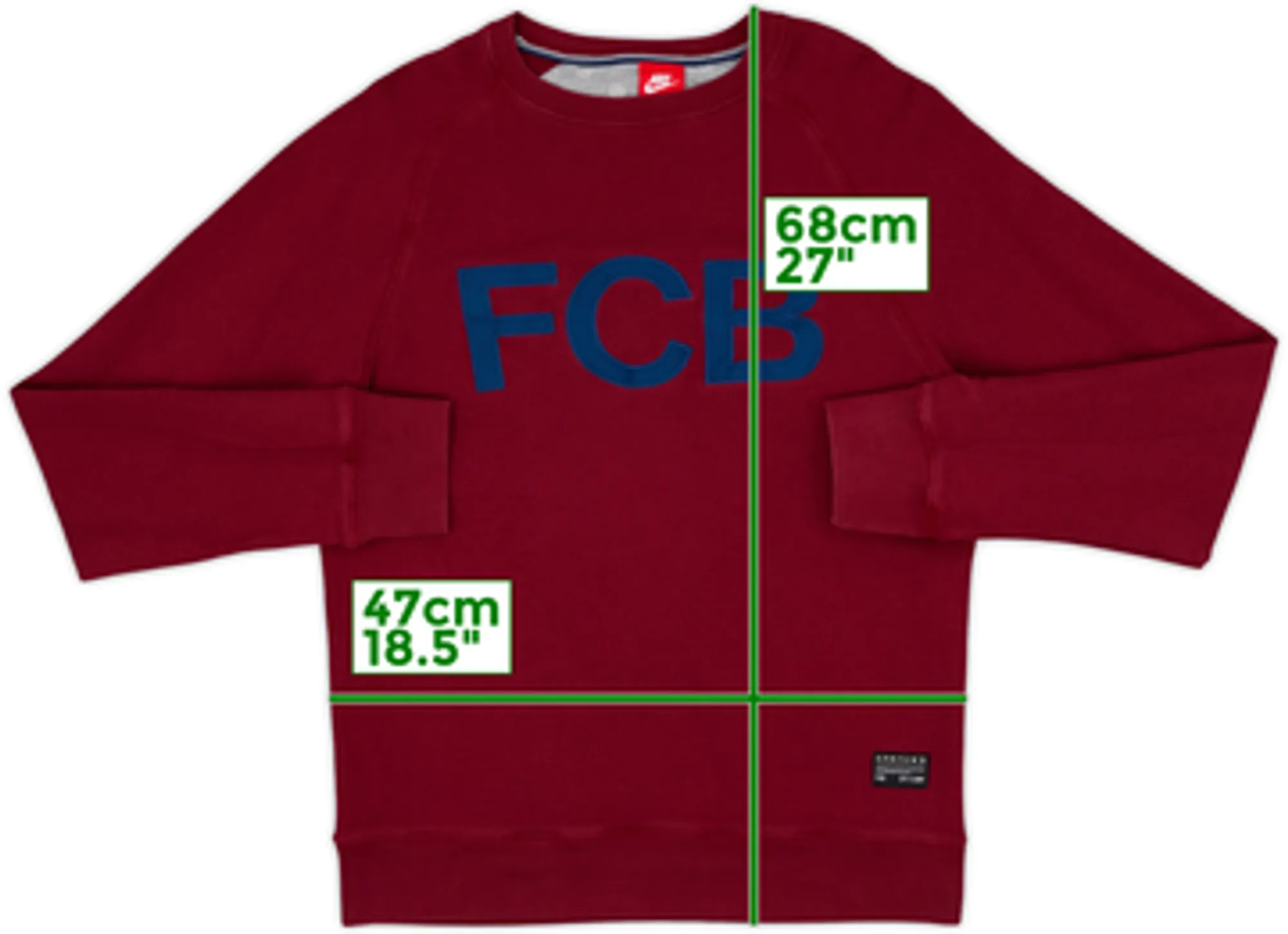 2013-14 Barcelona Nike Sweat Top - 8/10 - (M)