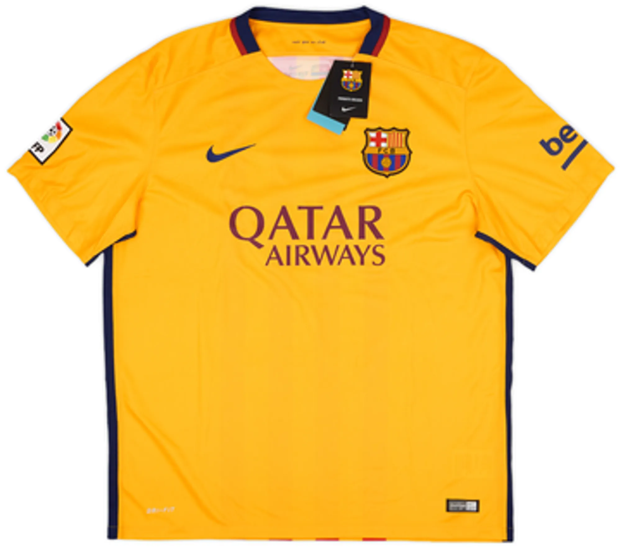 2015-16 Barcelona Away Shirt Suarez #9 (S)
