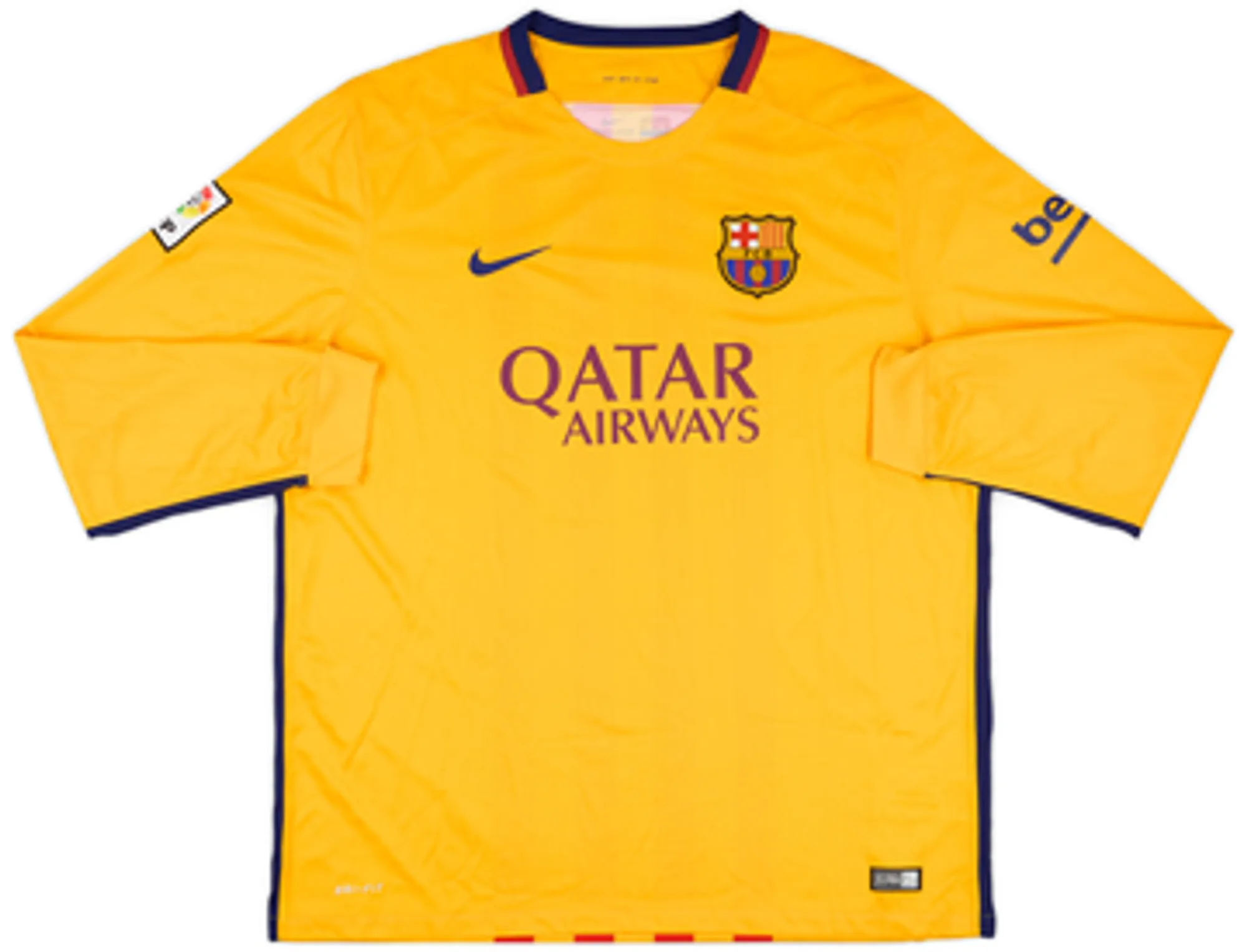 2015-16 Barcelona Away L/S Shirt Messi #10 (XXL)