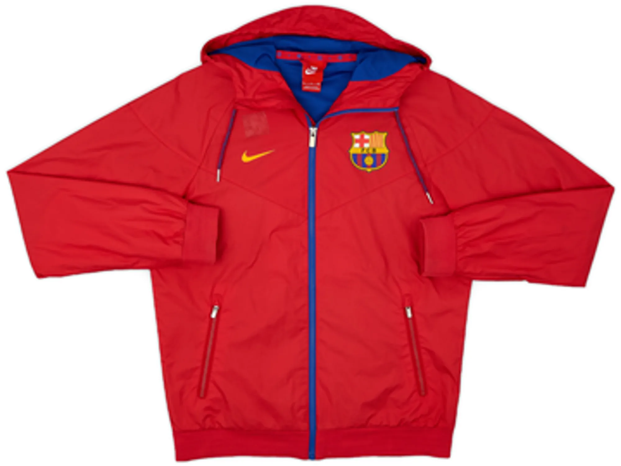 2015-16 Barcelona Nike Hooded Rain Jacket - 7/10 - (S)