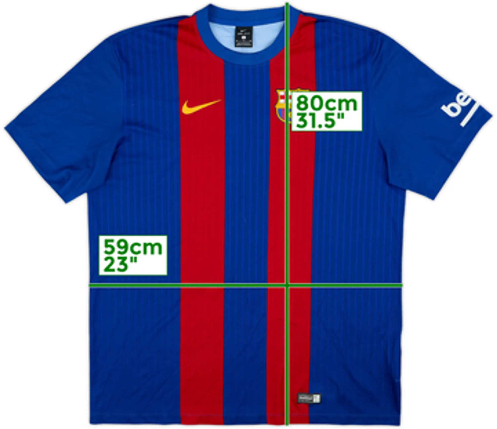 2016-17 Barcelona Basic Home Shirt - 8/10 - (XL)