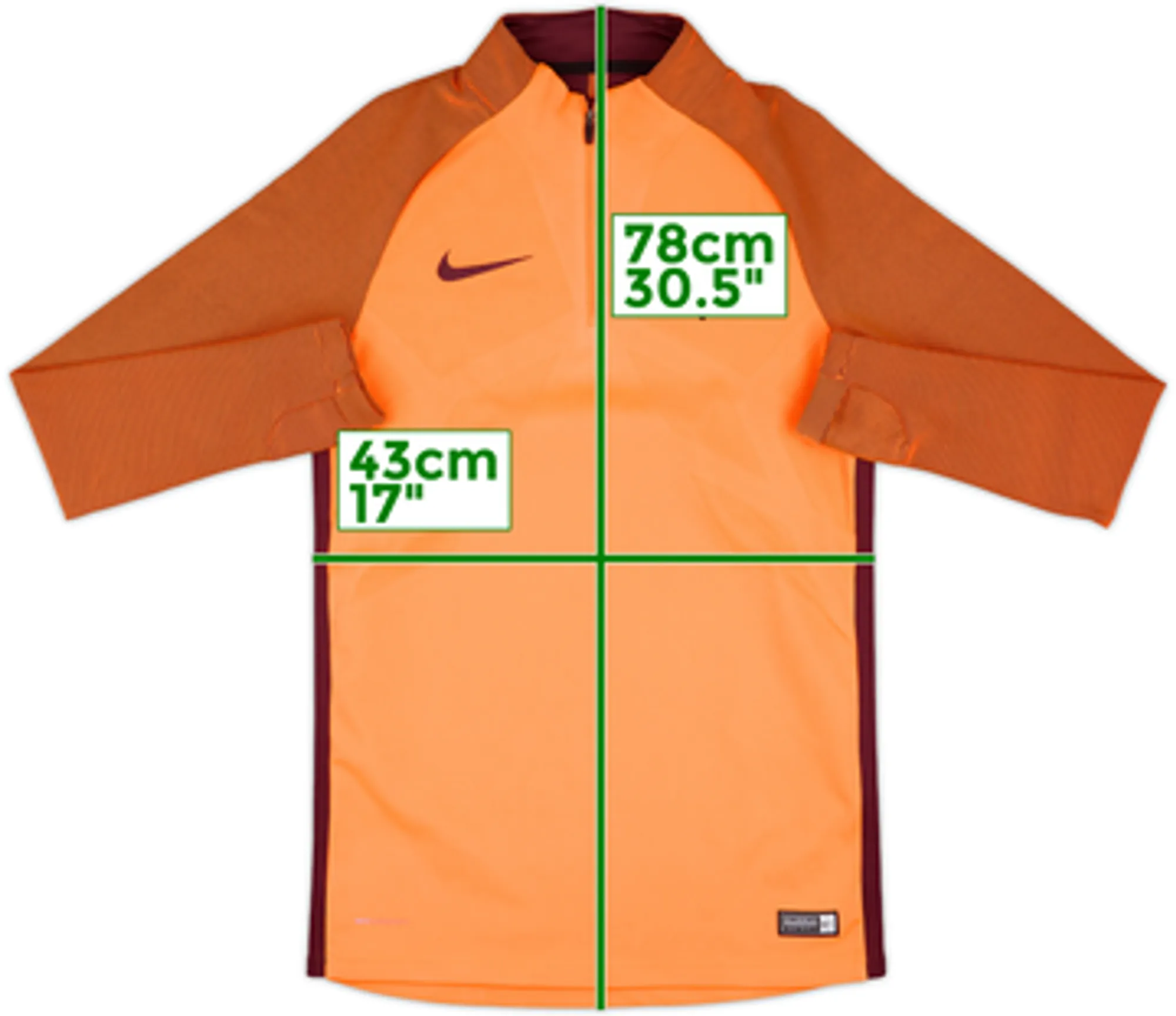 2017-18 Barcelona Nike 1/4 Zip Sweat Top - 10/10 - (S)