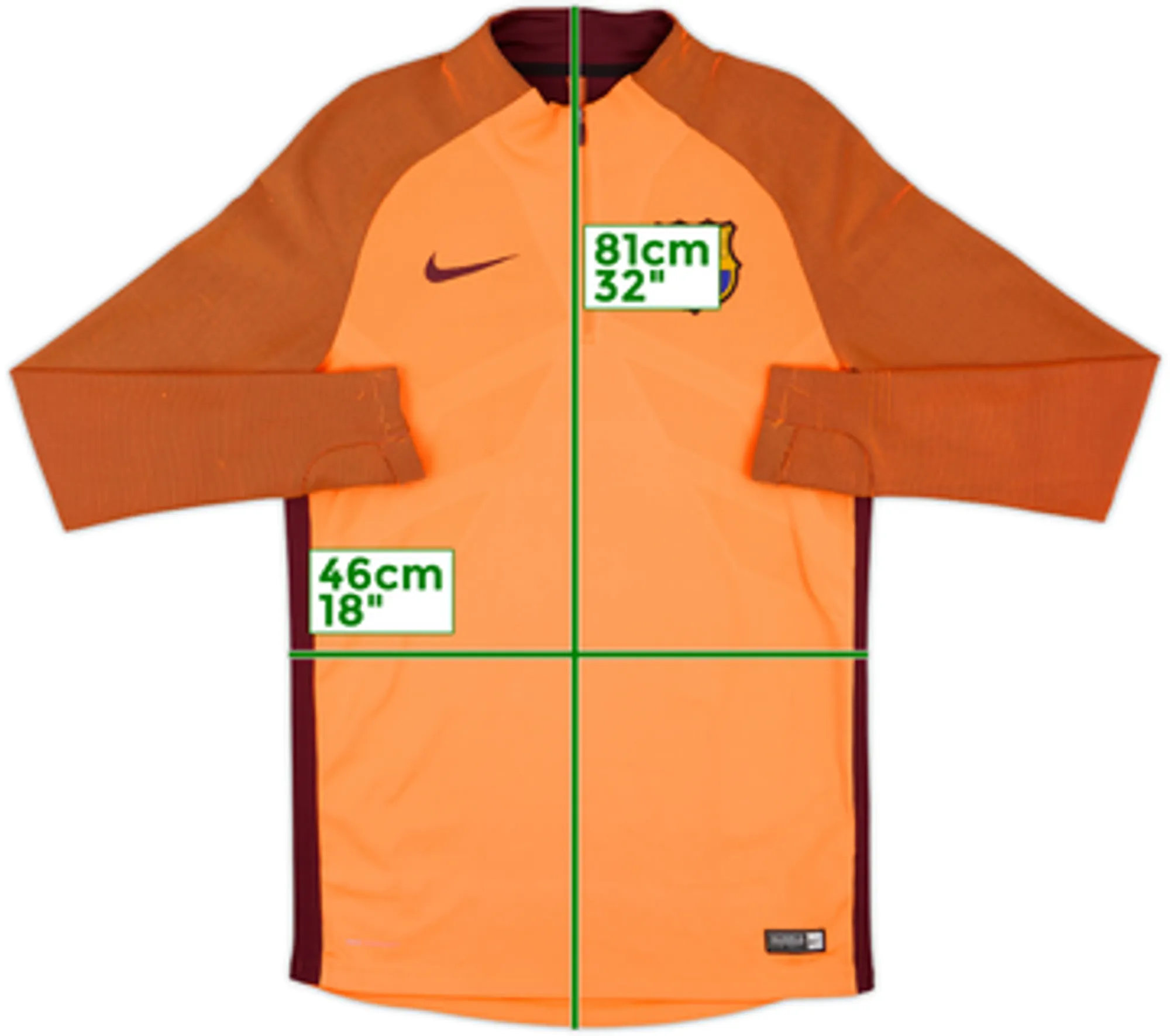 2017-18 Barcelona Nike Aeroswift 1/4 Zip Drill Top - 8/10 - (S)