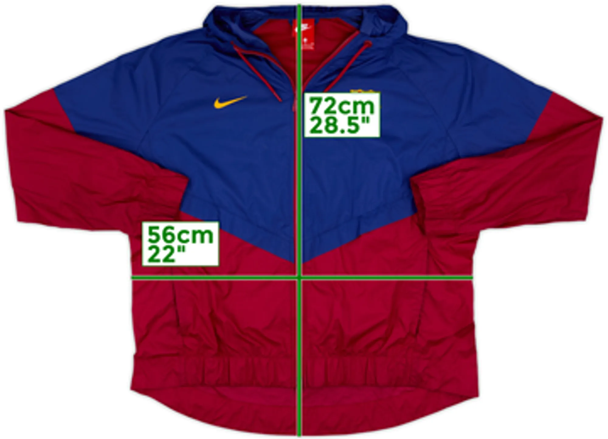 2017-18 Barcelona Nike Hooded Track Jacket - 10/10 - (L)