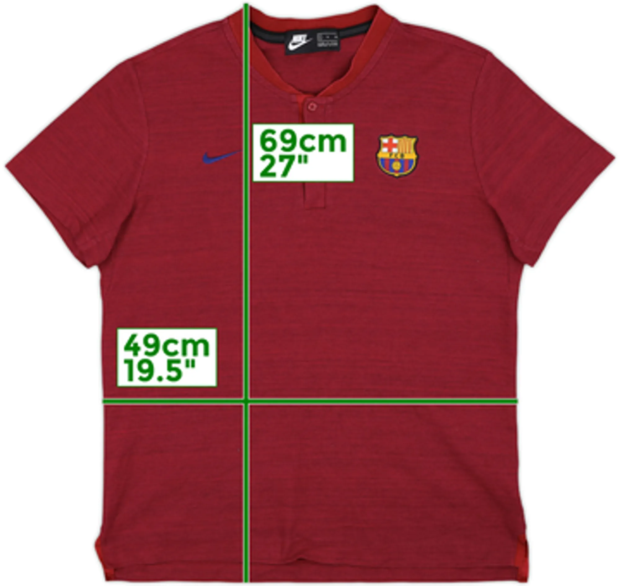 2018-19 Barcelona Nike Polo Shirt - 9/10 - (M)